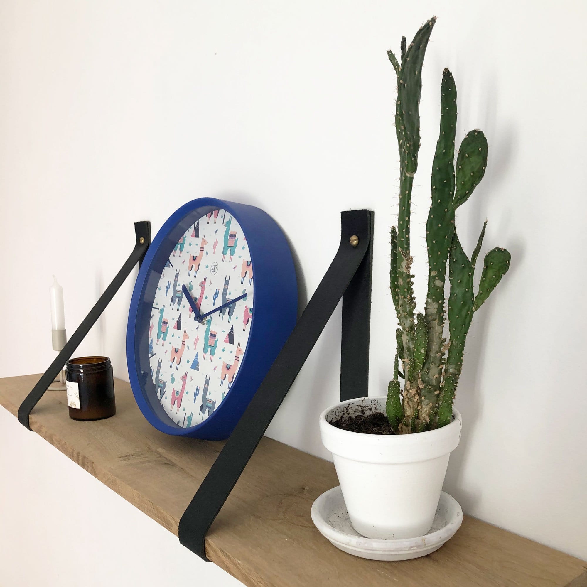 Wall clock -  30 cm - Plastic - 'Alpaca' - Goat Corp