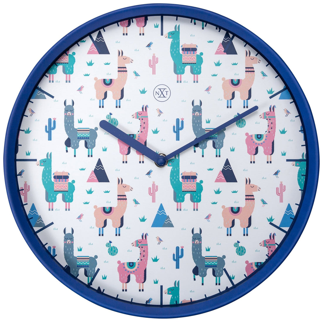 Wall clock -  30 cm - Plastic - 'Alpaca' - Goat Corp