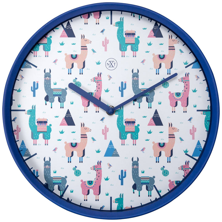 Wall clock -  30 cm - Plastic - 'Alpaca' - Goat Corp