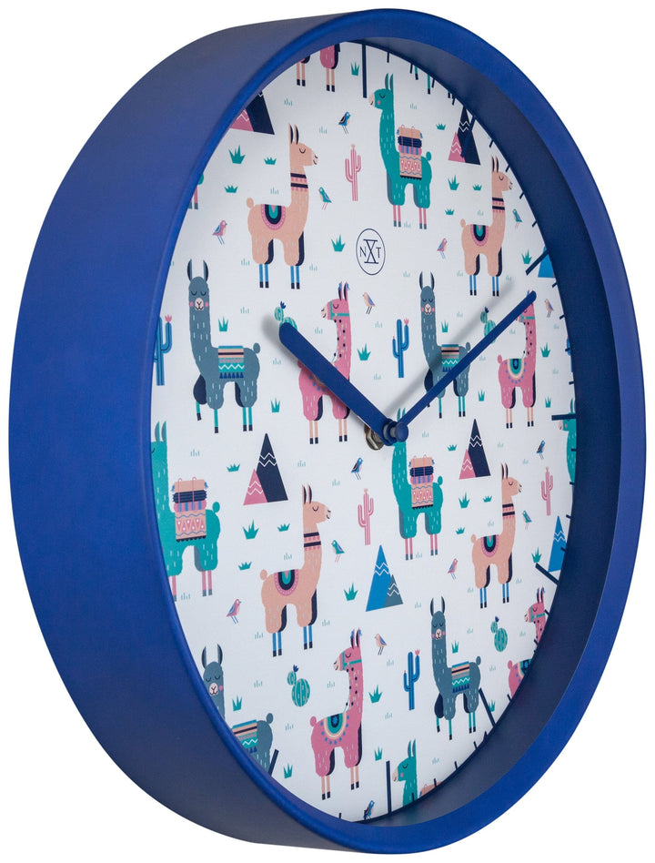Wall clock -  30 cm - Plastic - 'Alpaca' - Goat Corp