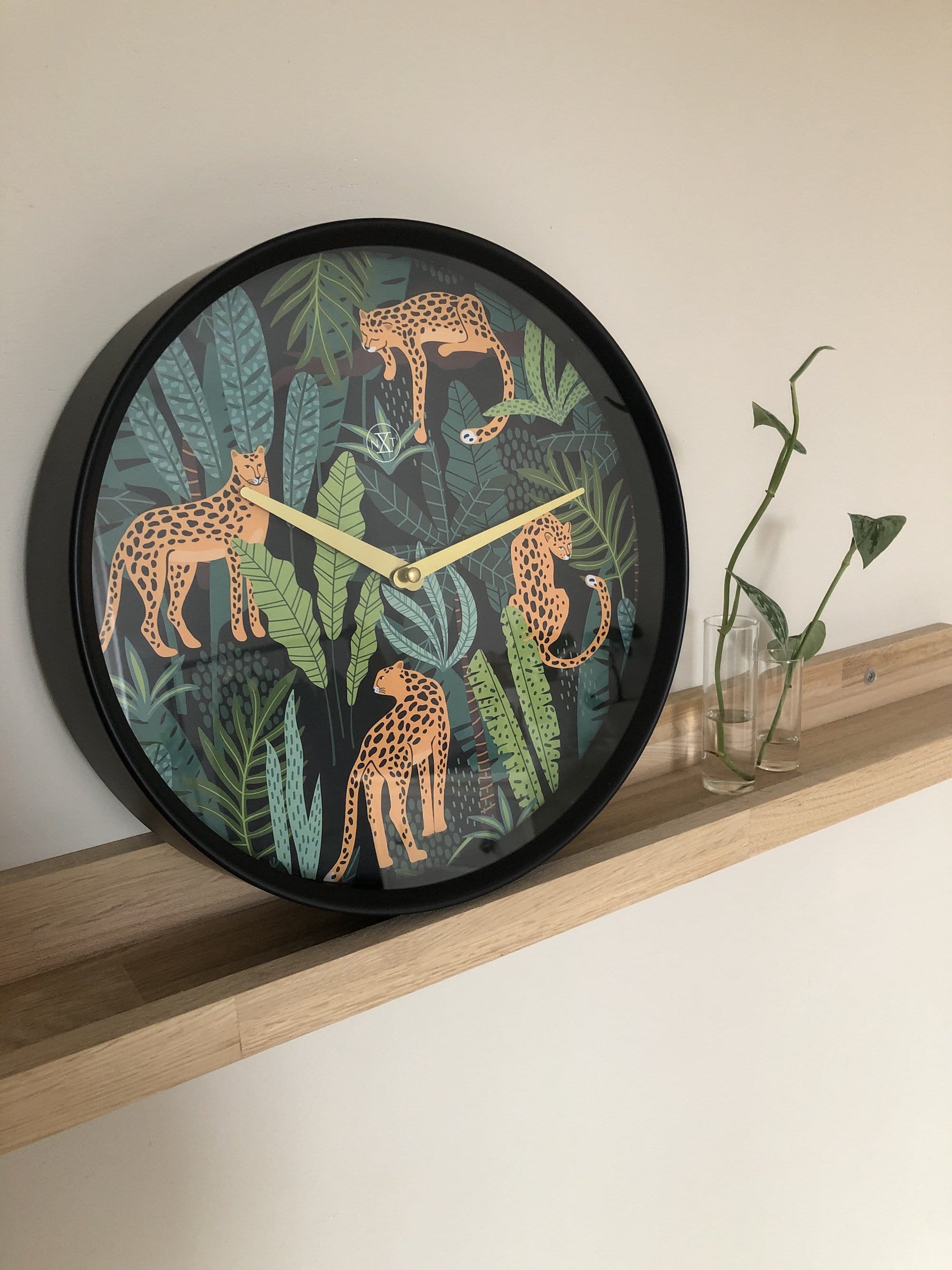 Wall clock -  30 cm - Plastic - 'Urban Jungle' - Goat Corp