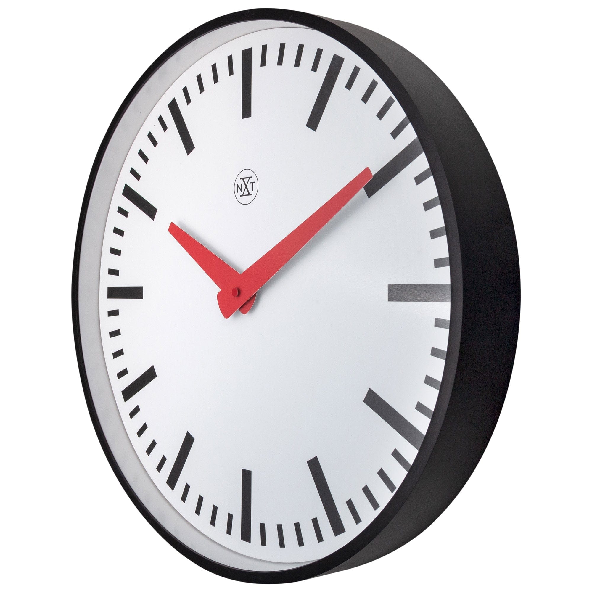 Wall clock 25.5cm - Silent - Plastic - "Newcastle" - Goat Corp