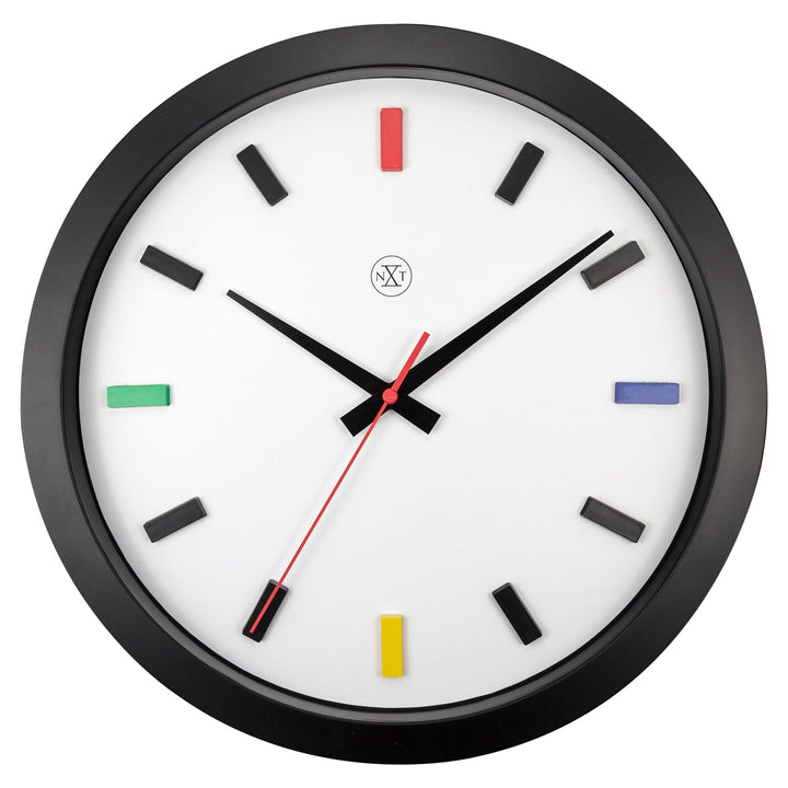 Wall clock 36cm - Silent - Plastic - "Mix" - Goat Corp