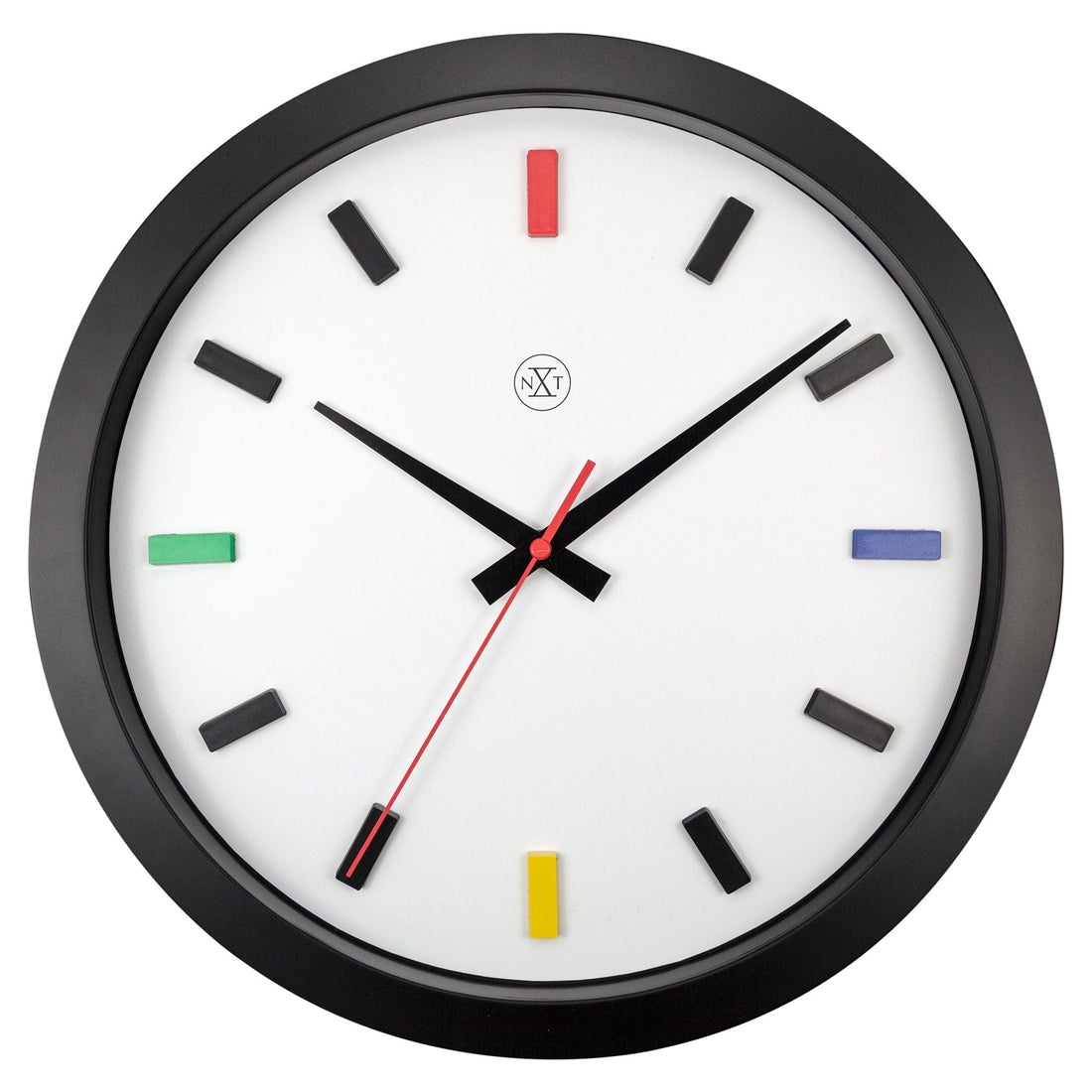 Wall clock 36cm - Silent - Plastic - "Mix" - Goat Corp