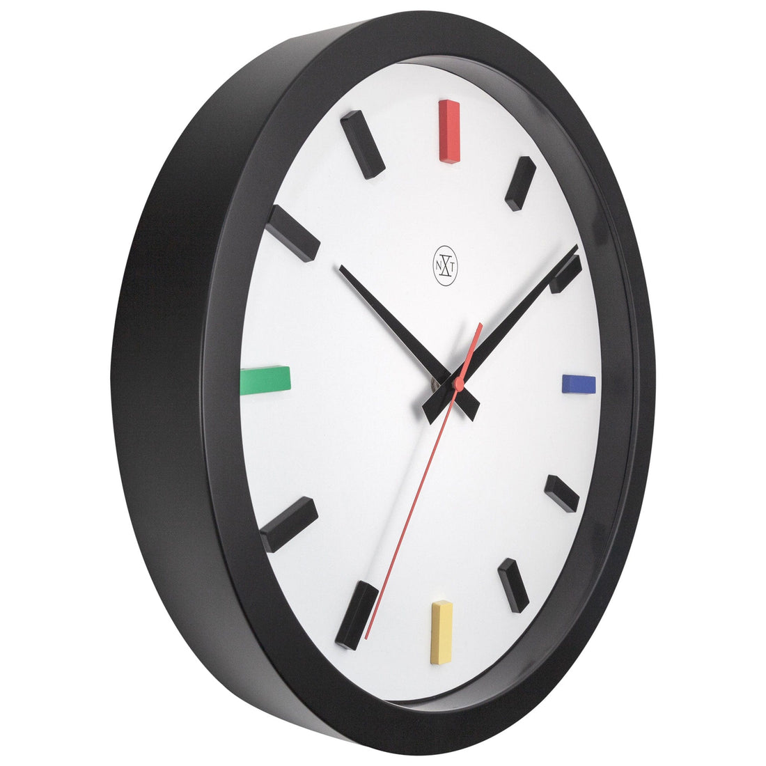 Wall clock 36cm - Silent - Plastic - "Mix" - Goat Corp
