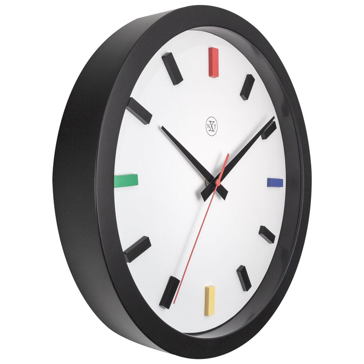 Wall clock 36cm - Silent - Plastic - "Mix" - Goat Corp