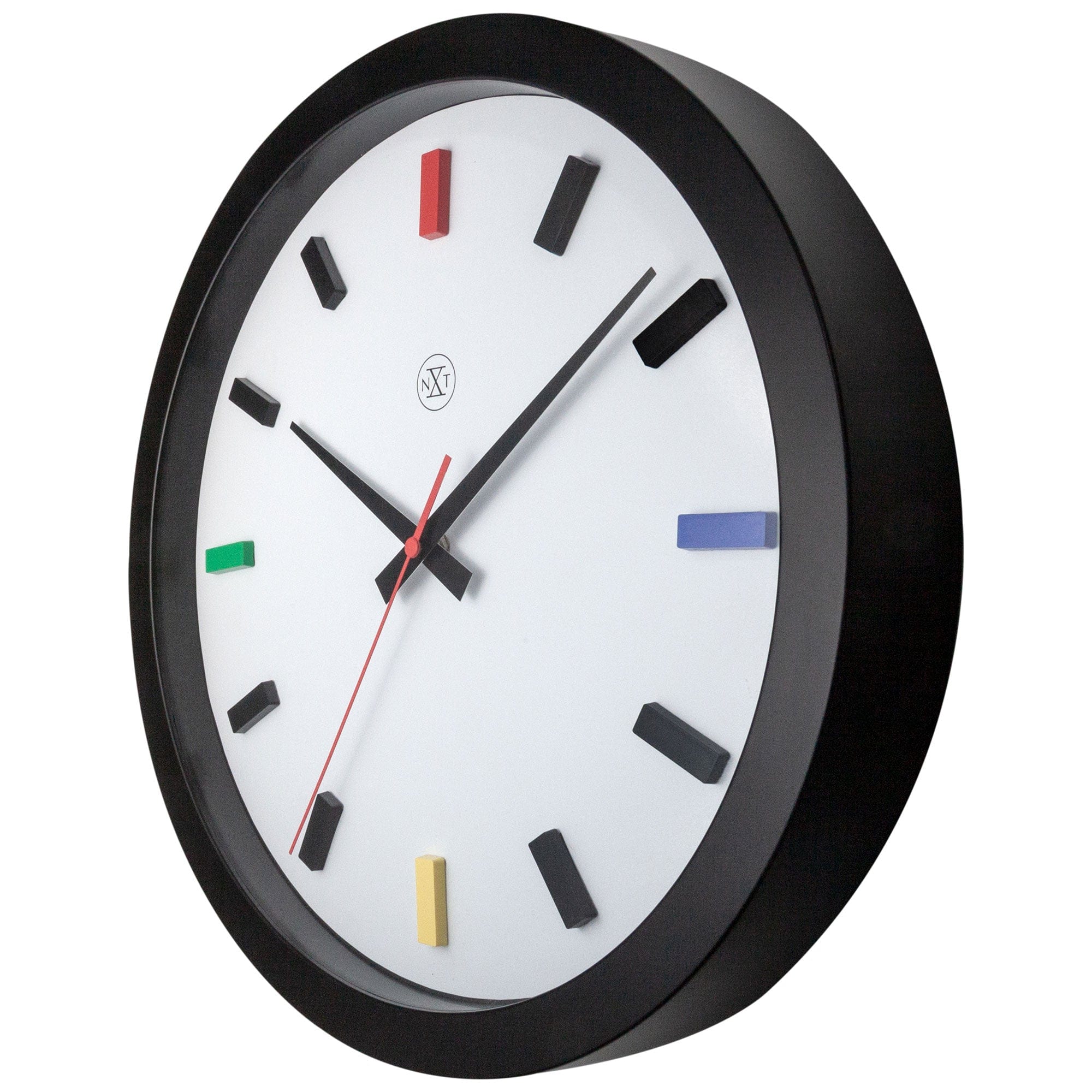 Wall clock 36cm - Silent - Plastic - "Mix" - Goat Corp