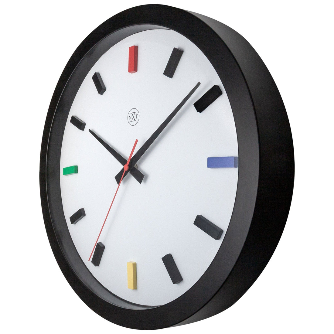Wall clock 36cm - Silent - Plastic - "Mix" - Goat Corp