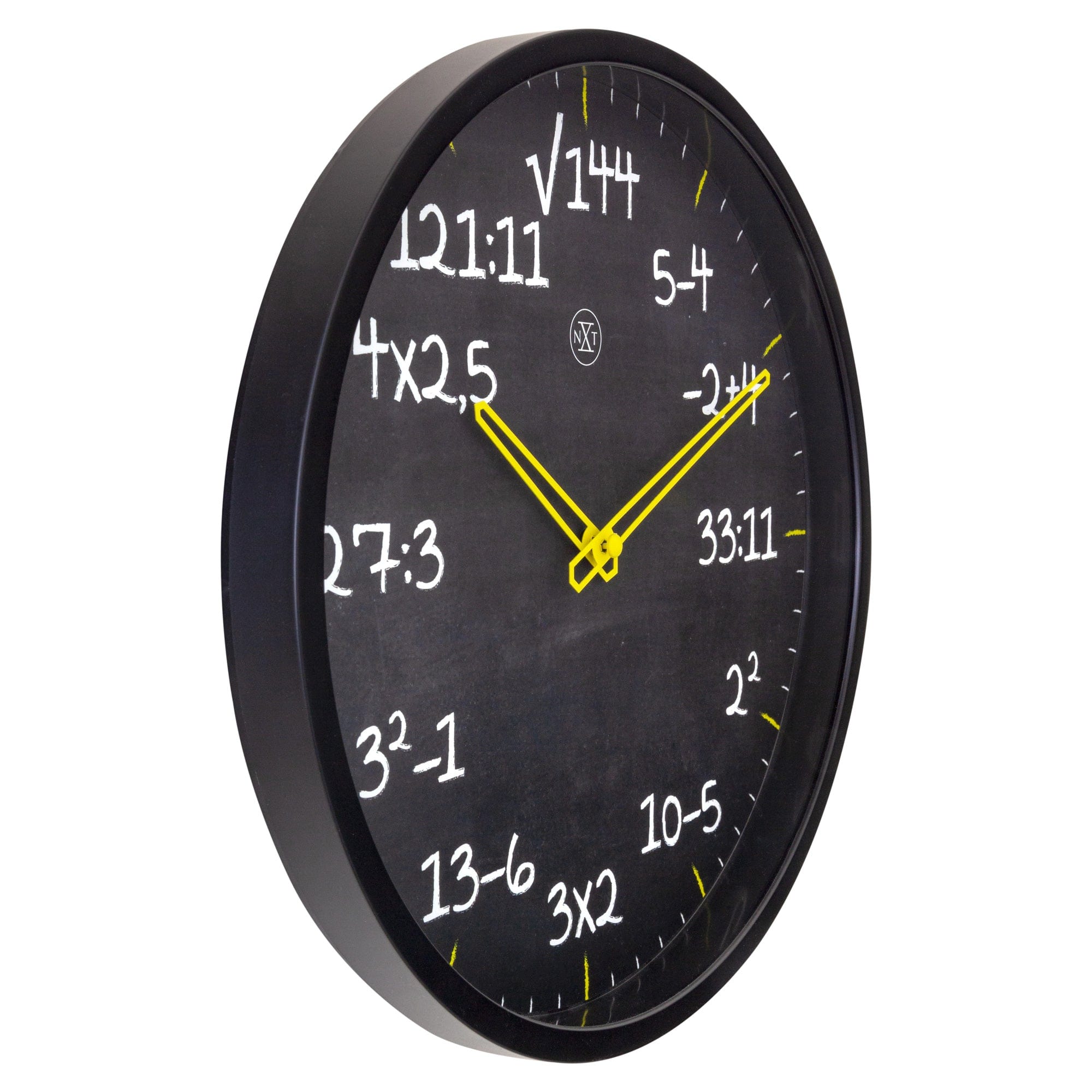Wall clock 30cm - Silent - Plastic - "Maths" - Goat Corp
