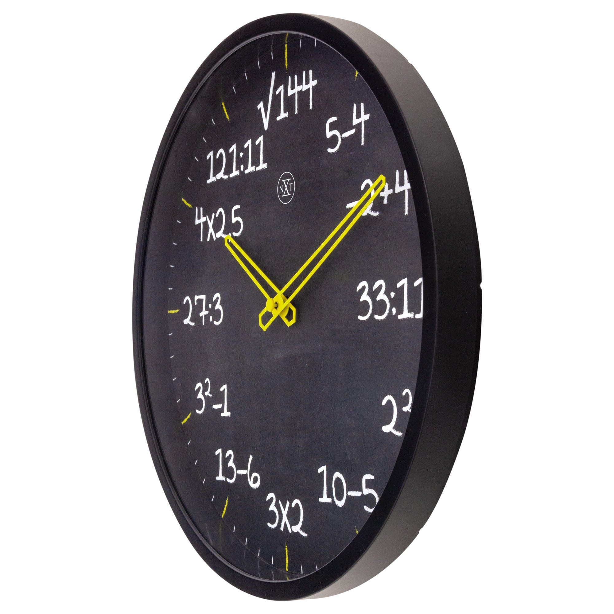 Wall clock 30cm - Silent - Plastic - "Maths" - Goat Corp