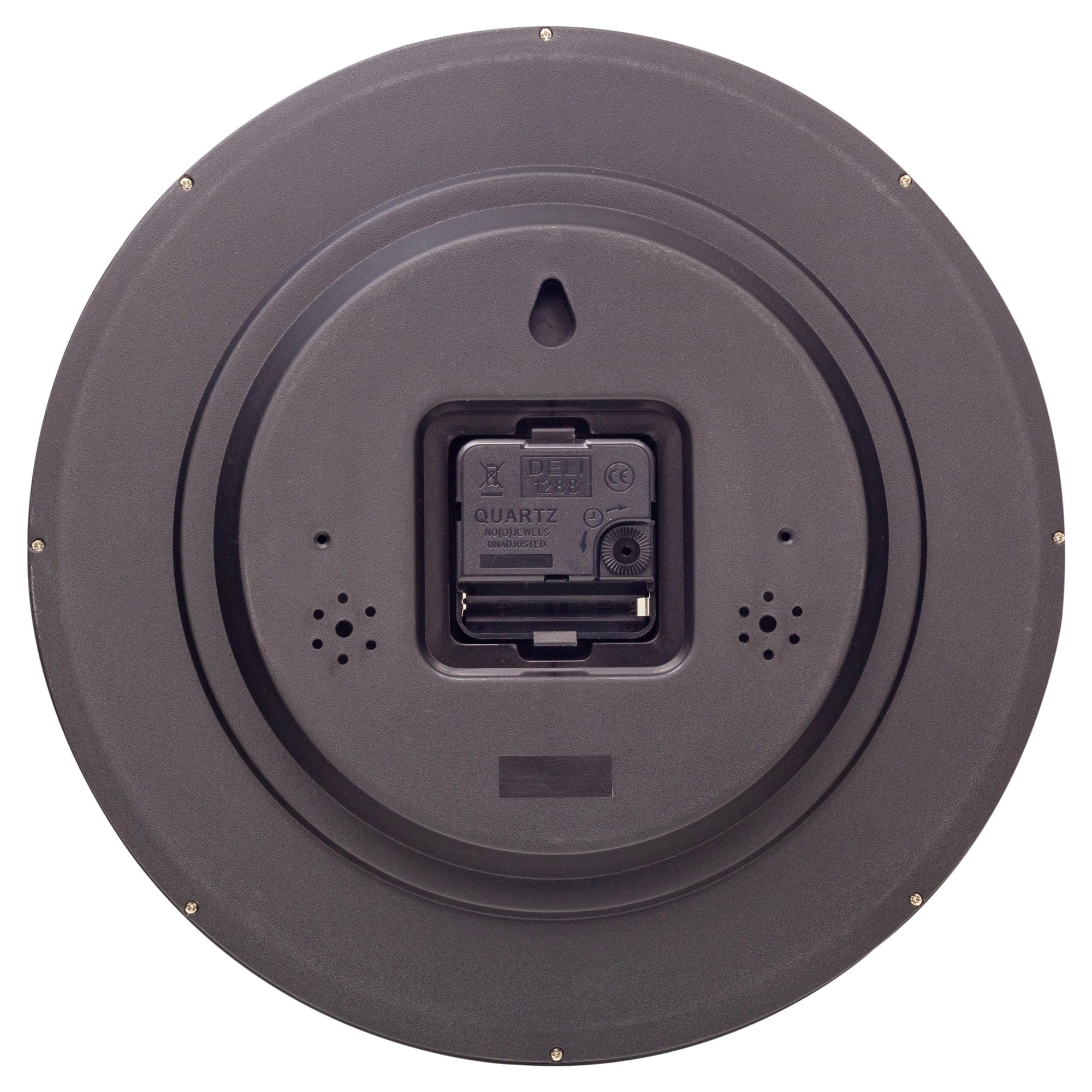 Wall clock 30cm - Silent - Plastic - "Dropped Numbers" - Goat Corp