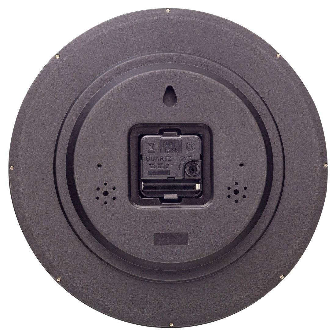 Wall clock 30cm - Silent - Plastic - "Dropped Numbers" - Goat Corp