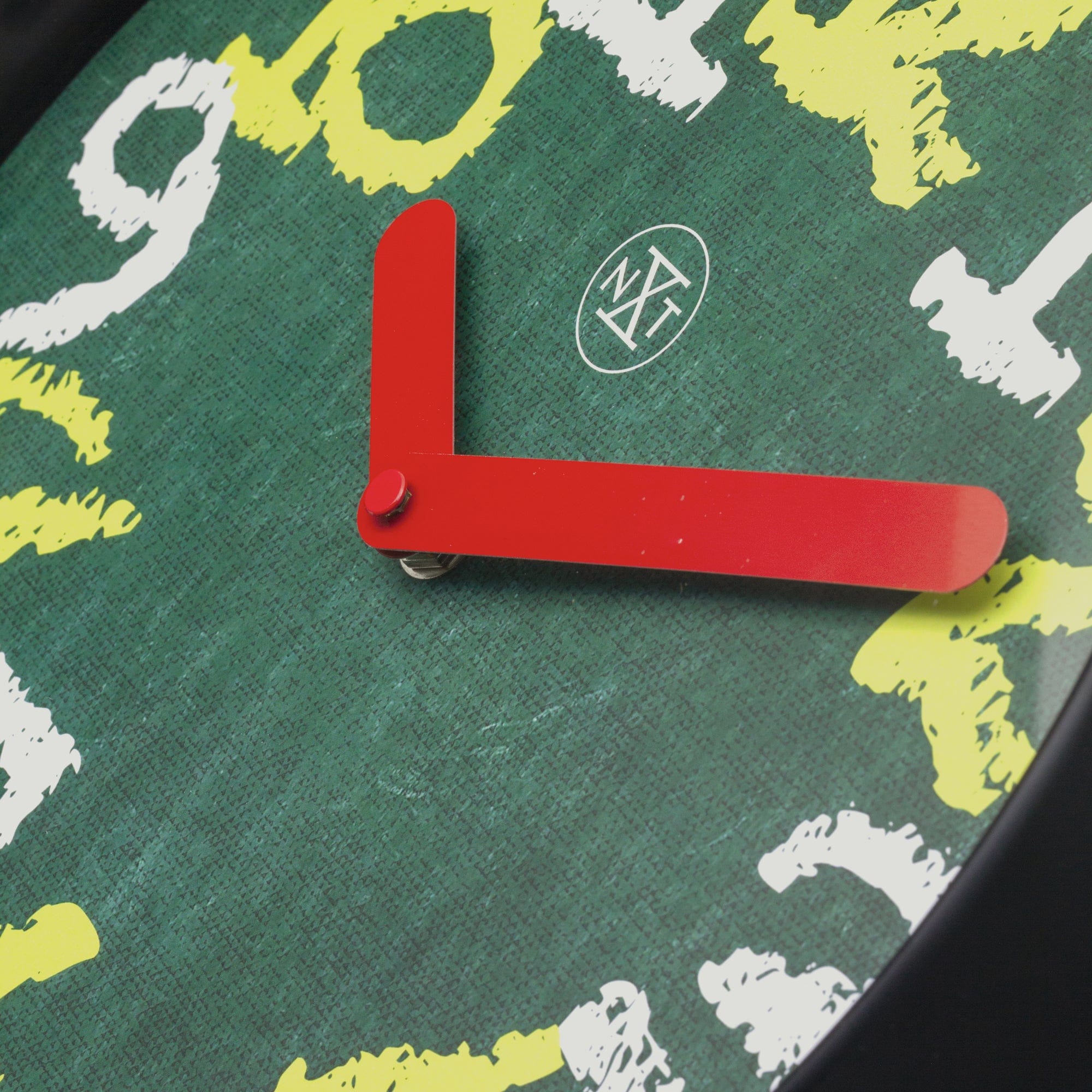 Wall clock 30cm - Silent - Green - Plastic - "Chalkboard" - Goat Corp