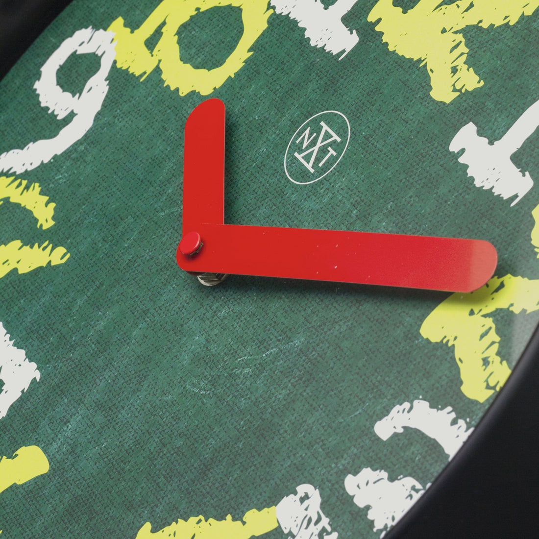 Wall clock 30cm - Silent - Green - Plastic - "Chalkboard" - Goat Corp