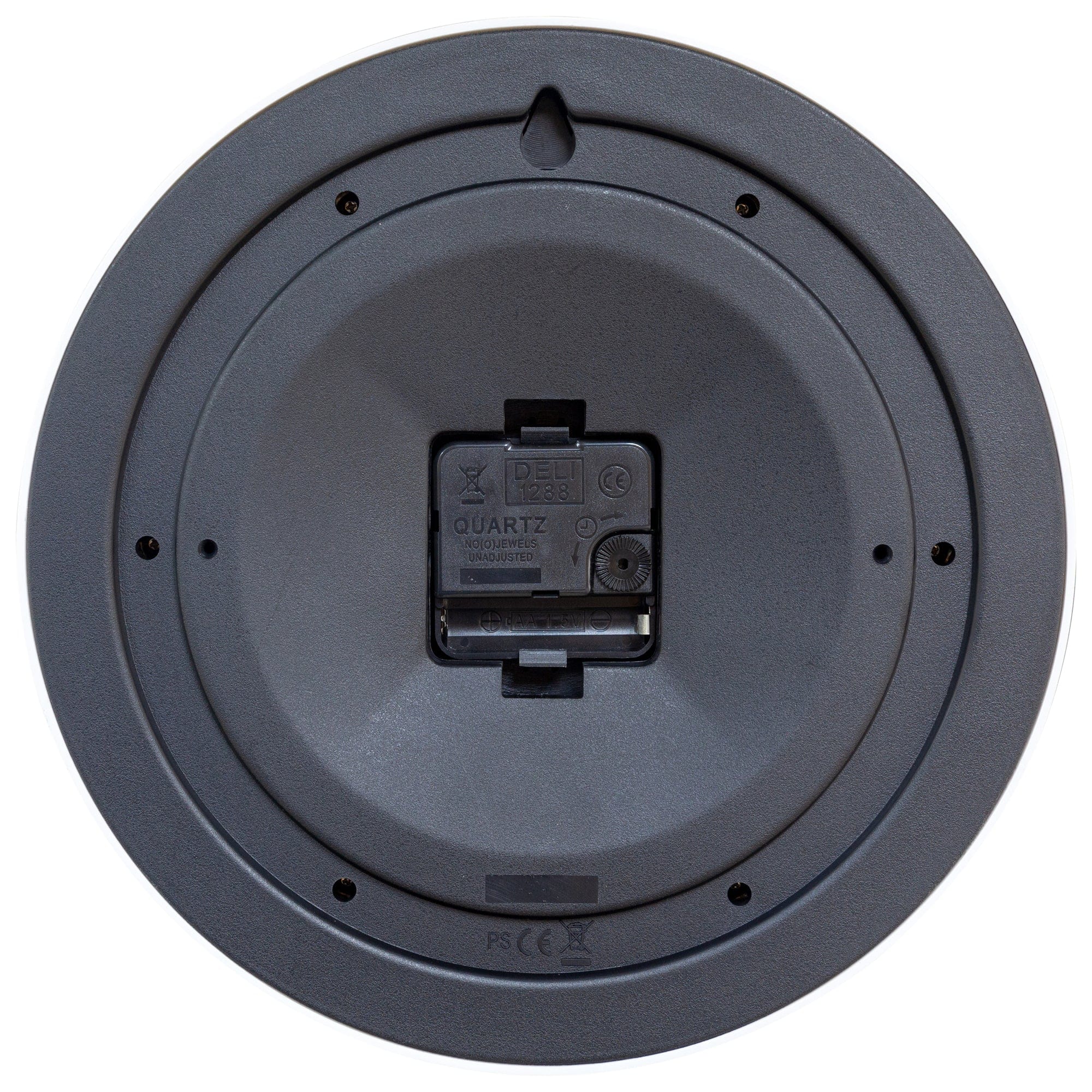 Wall clock 25.5cm - Silent - Plastic - "Robust" - Goat Corp