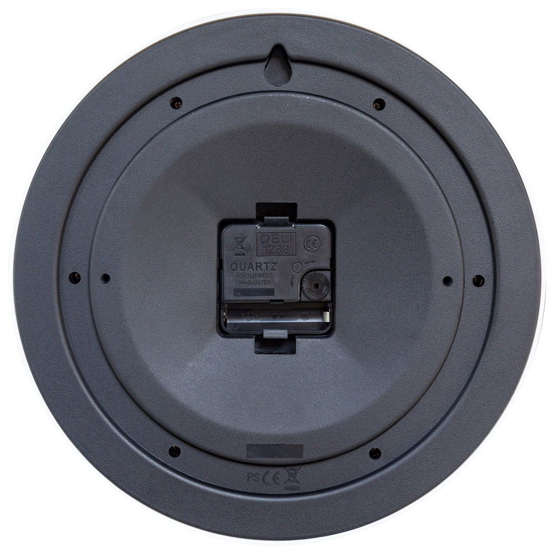 Wall clock 25.5cm - Silent - Plastic - "Robust" - Goat Corp