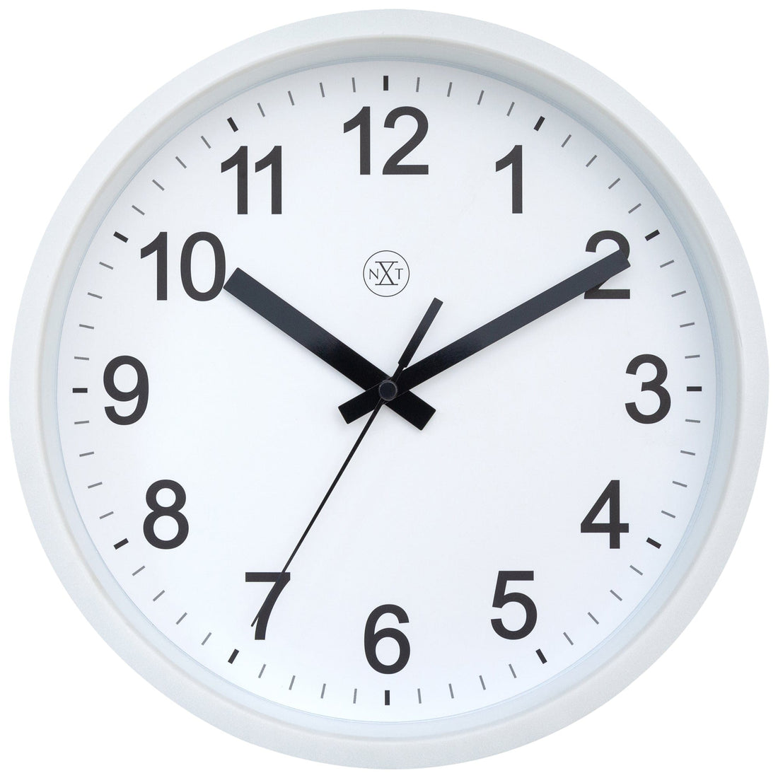 Wall clock 25.5cm - Silent - Plastic - "Robust" - Goat Corp