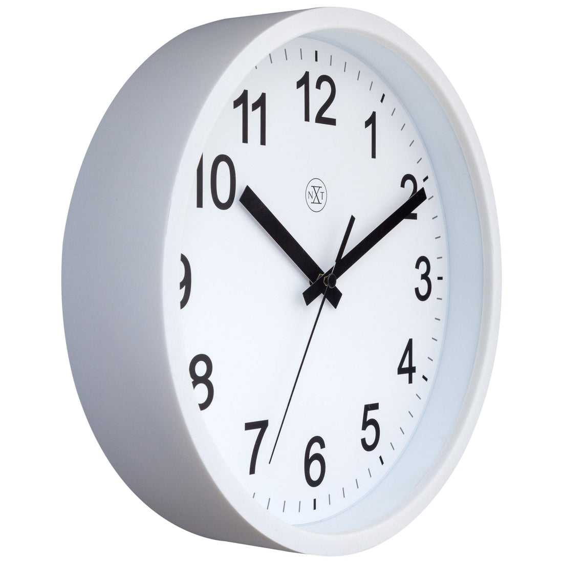 Wall clock 25.5cm - Silent - Plastic - "Robust" - Goat Corp