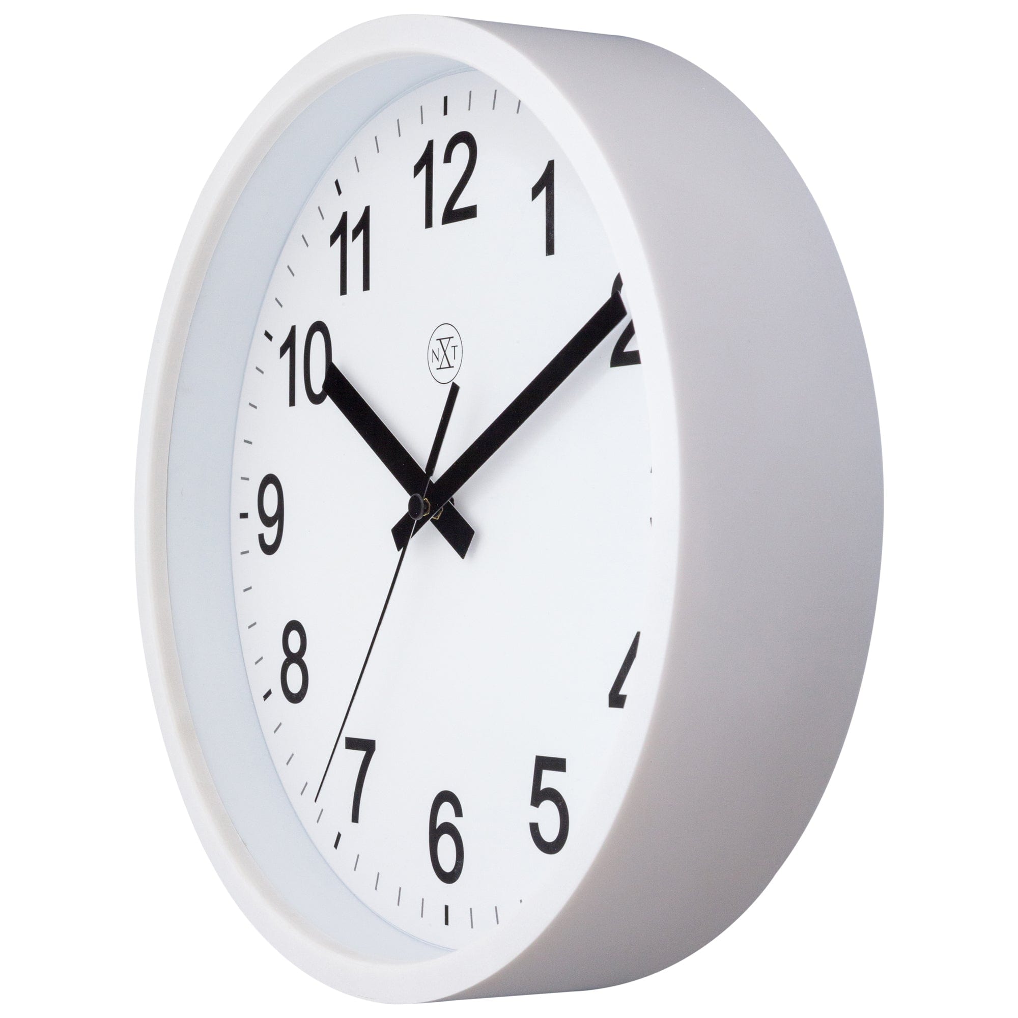 Wall clock 25.5cm - Silent - Plastic - "Robust" - Goat Corp
