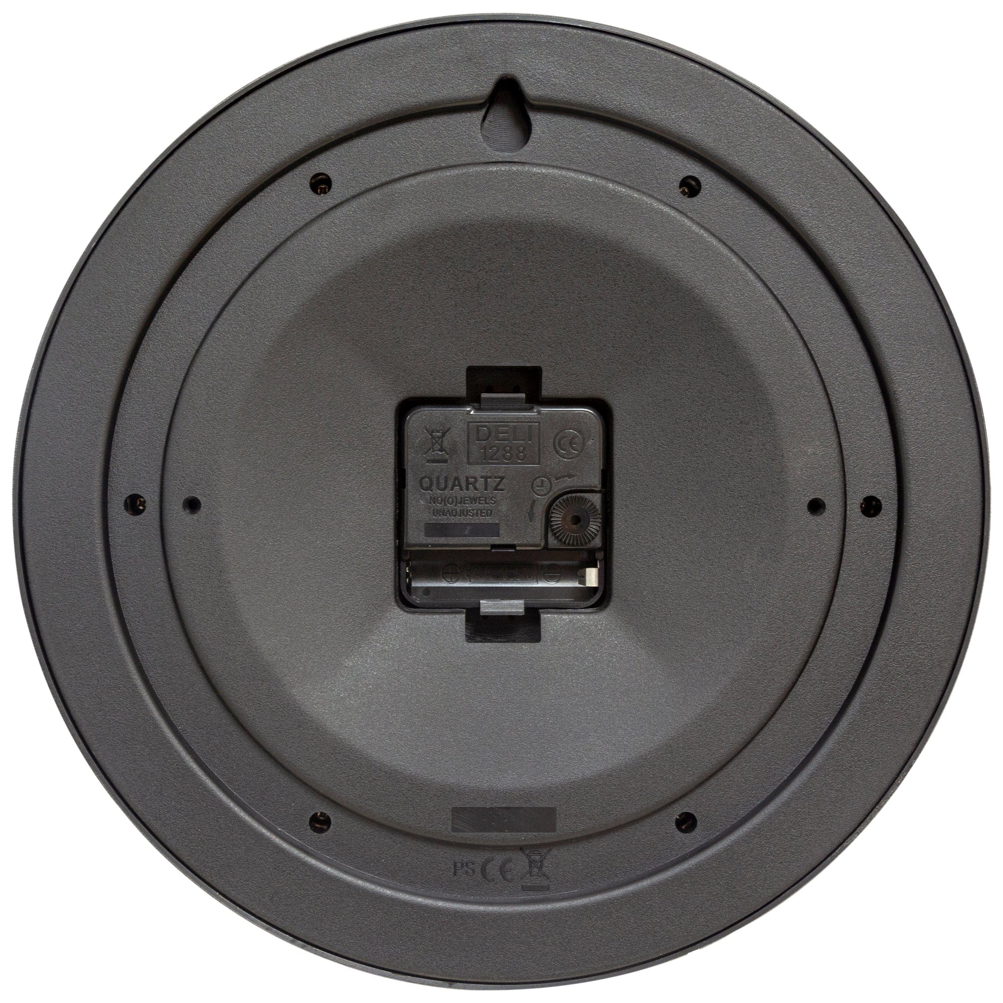 Wall clock 25.5cm - Silent - Plastic - "Robust" - Goat Corp