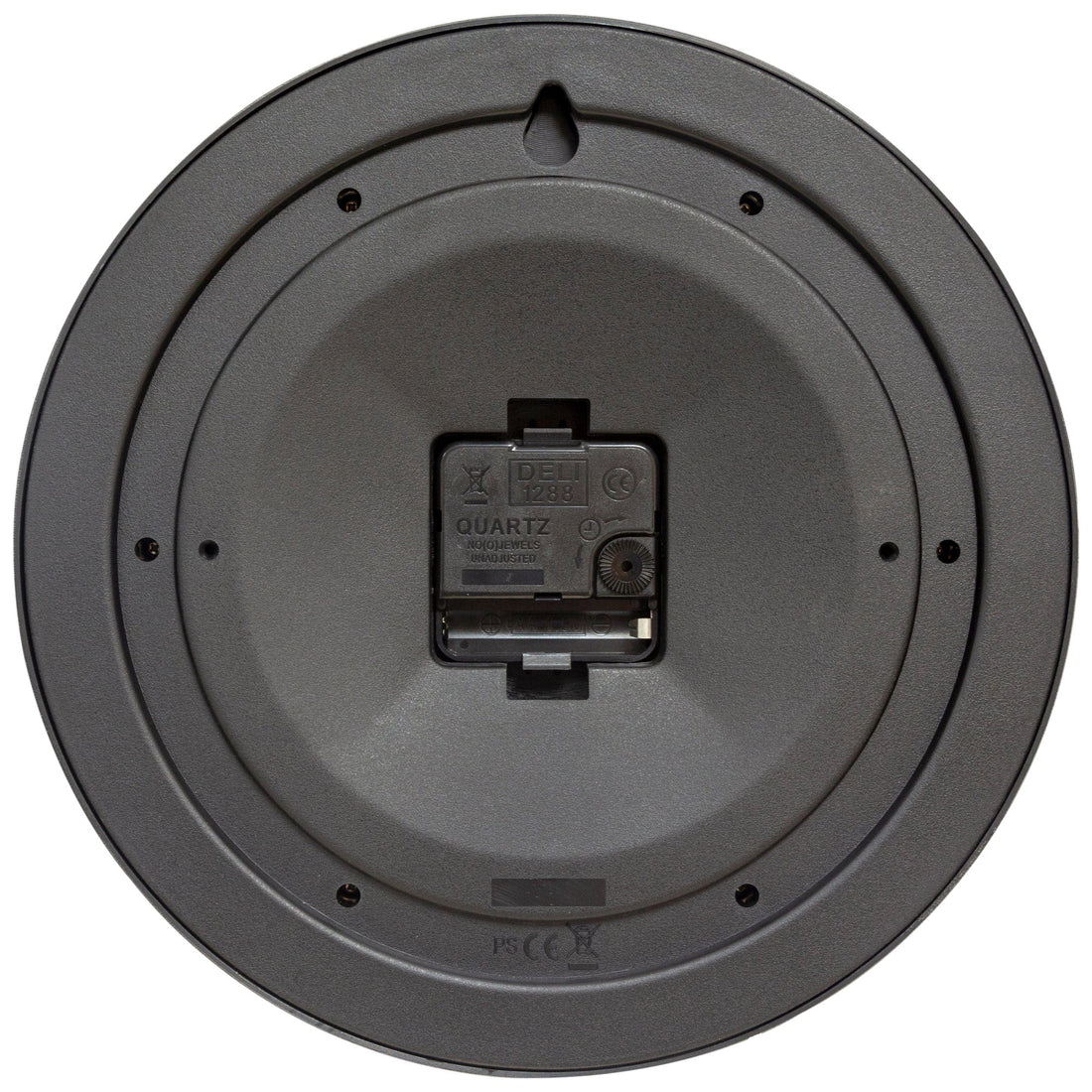 Wall clock 25.5cm - Silent - Plastic - "Robust" - Goat Corp