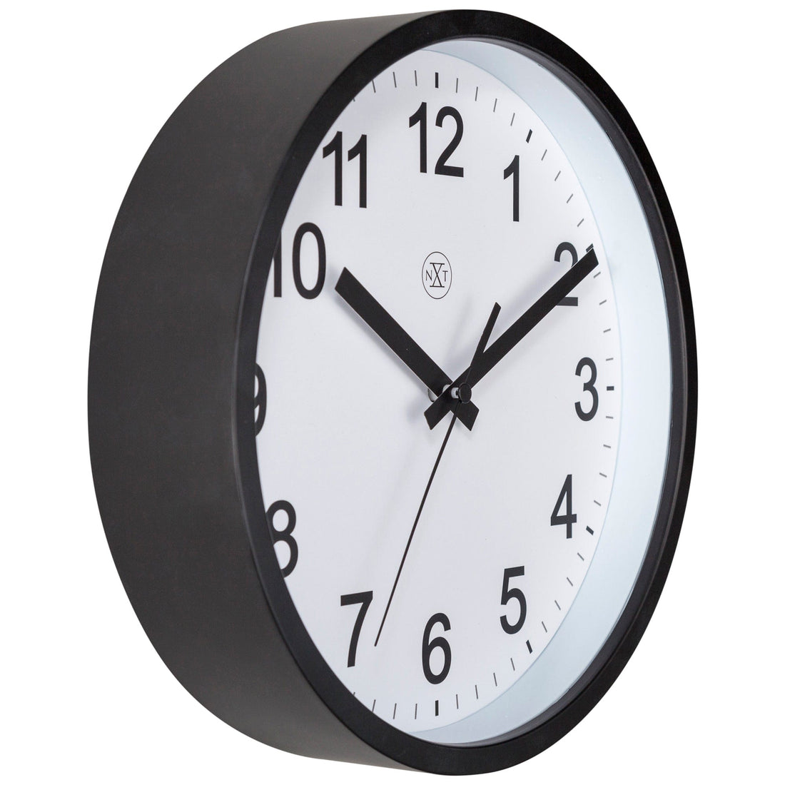 Wall clock 25.5cm - Silent - Plastic - "Robust" - Goat Corp
