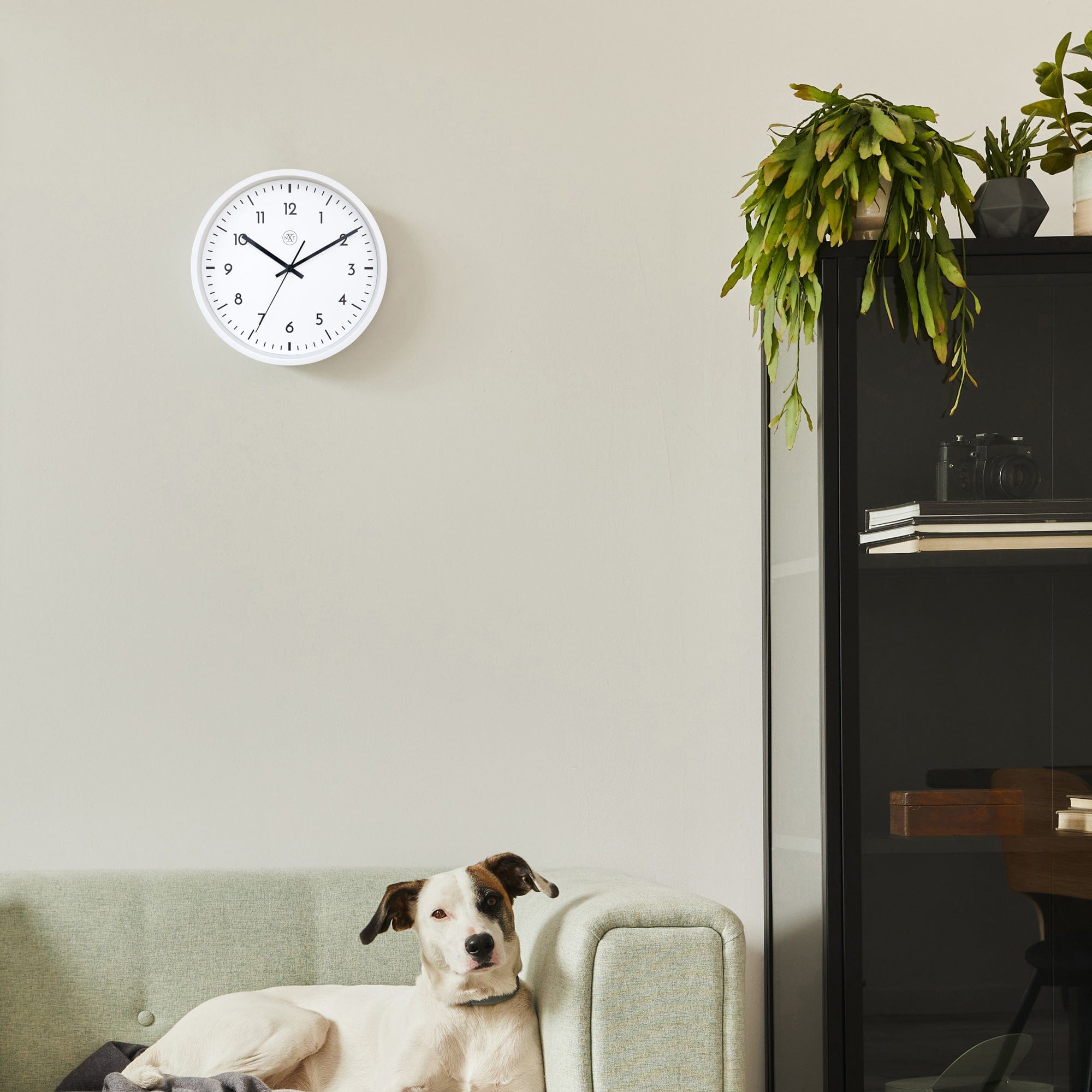 Wall clock 30cm - Silent - Plastic - "Easy Big" - Goat Corp