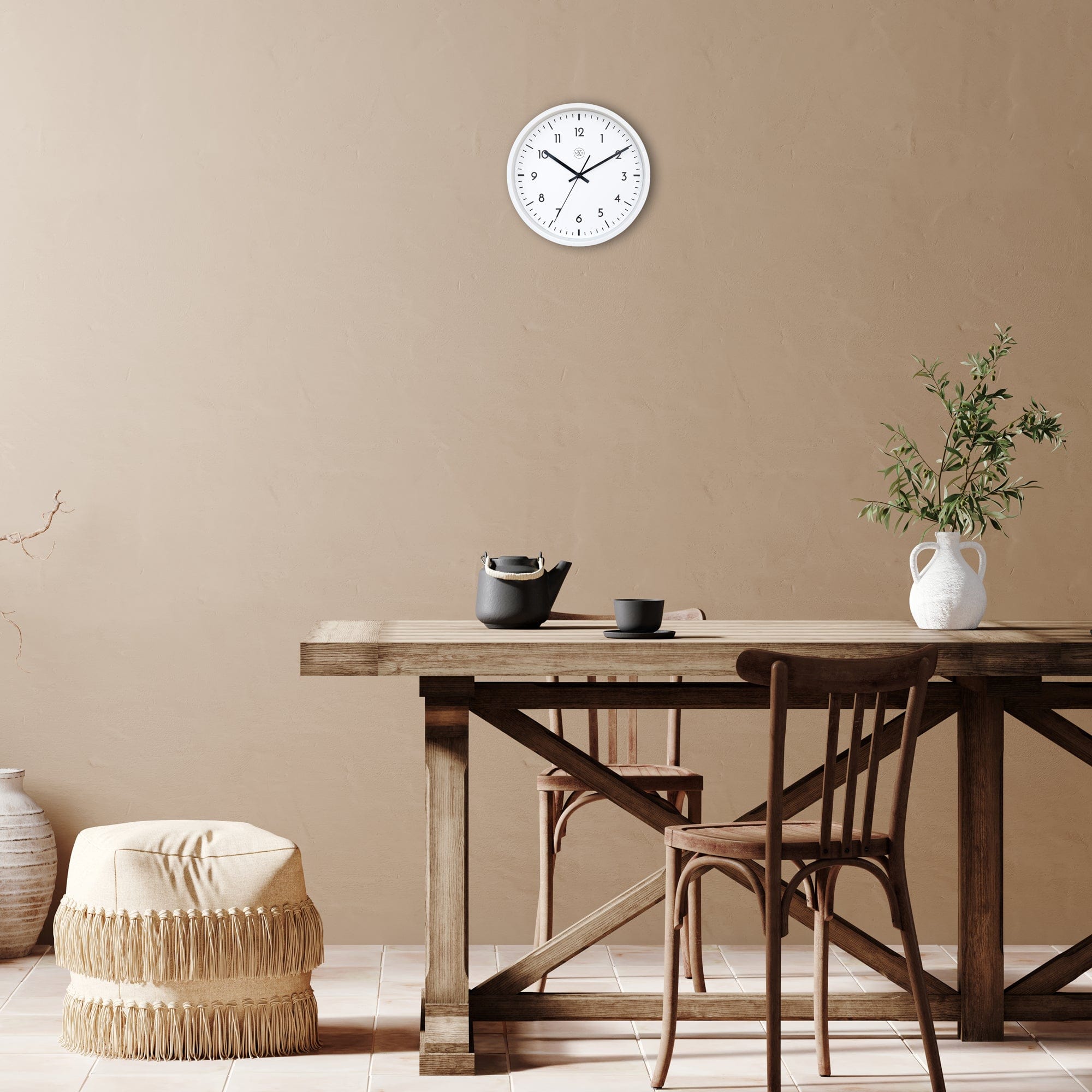 Wall clock 30cm - Silent - Plastic - "Easy Big" - Goat Corp