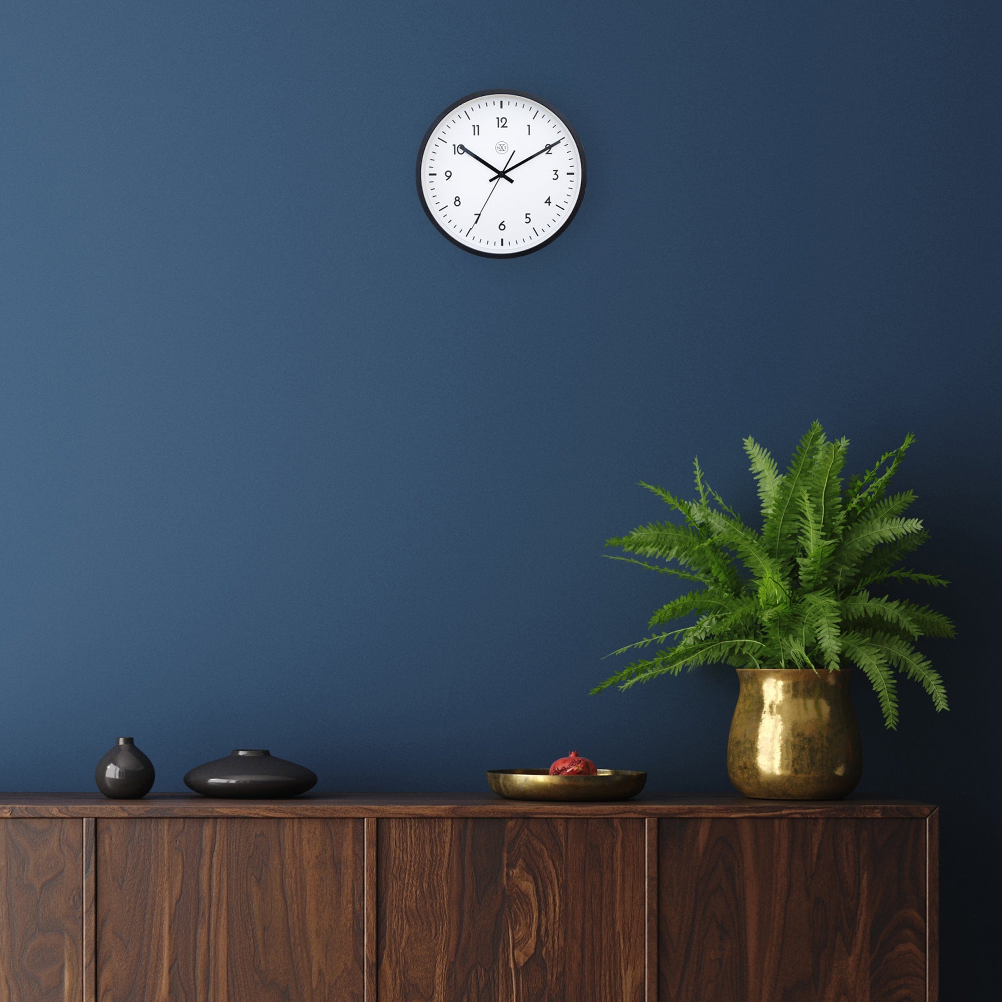 Wall clock 30cm - Silent - Plastic - "Easy Big" - Goat Corp