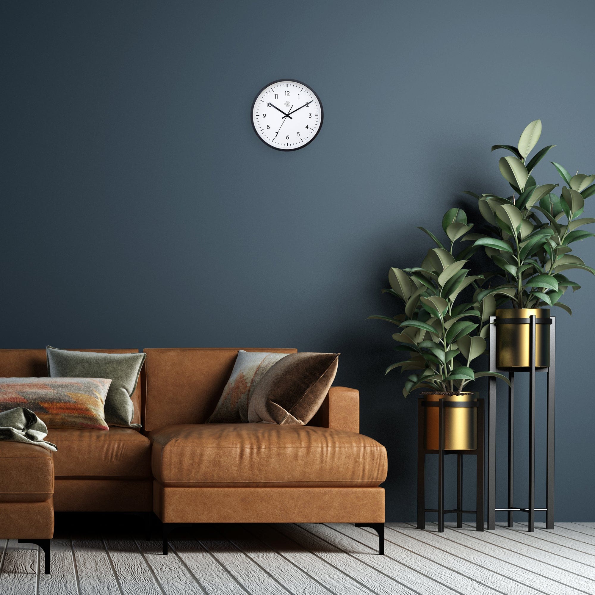 Wall clock 30cm - Silent - Plastic - "Easy Big" - Goat Corp