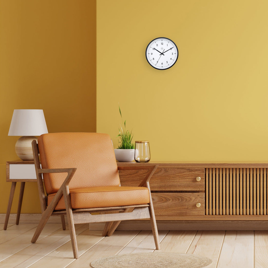 Wall clock 30cm - Silent - Plastic - "Easy Big" - Goat Corp