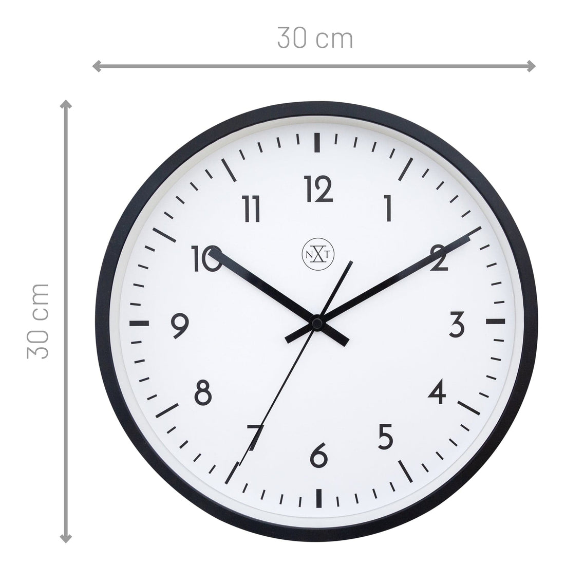 Wall clock 30cm - Silent - Plastic - "Easy Big" - Goat Corp