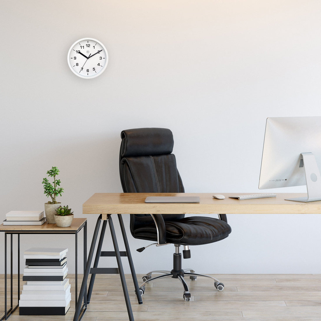 Wall clock 20cm - Silent - Plastic - "Easy Small" - Goat Corp