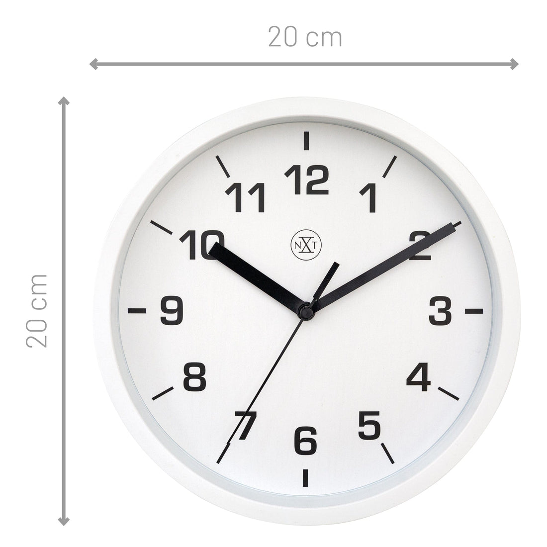 Wall clock 20cm - Silent - Plastic - "Easy Small" - Goat Corp
