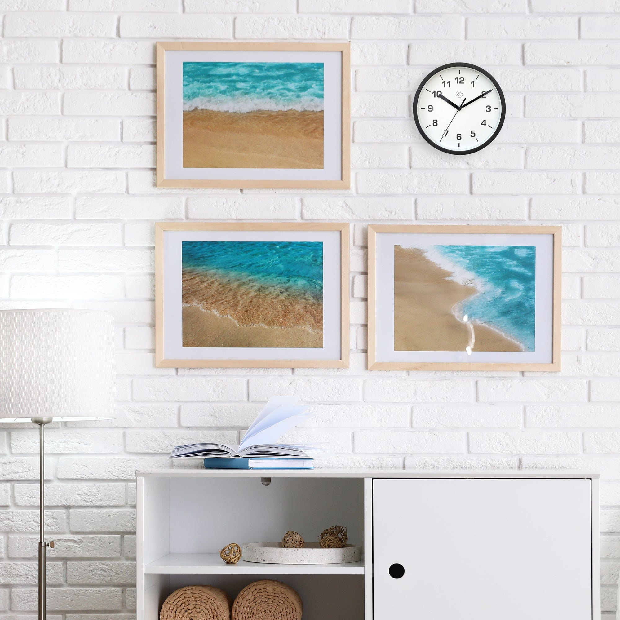 Wall clock 20cm - Silent - Plastic - "Easy Small" - Goat Corp