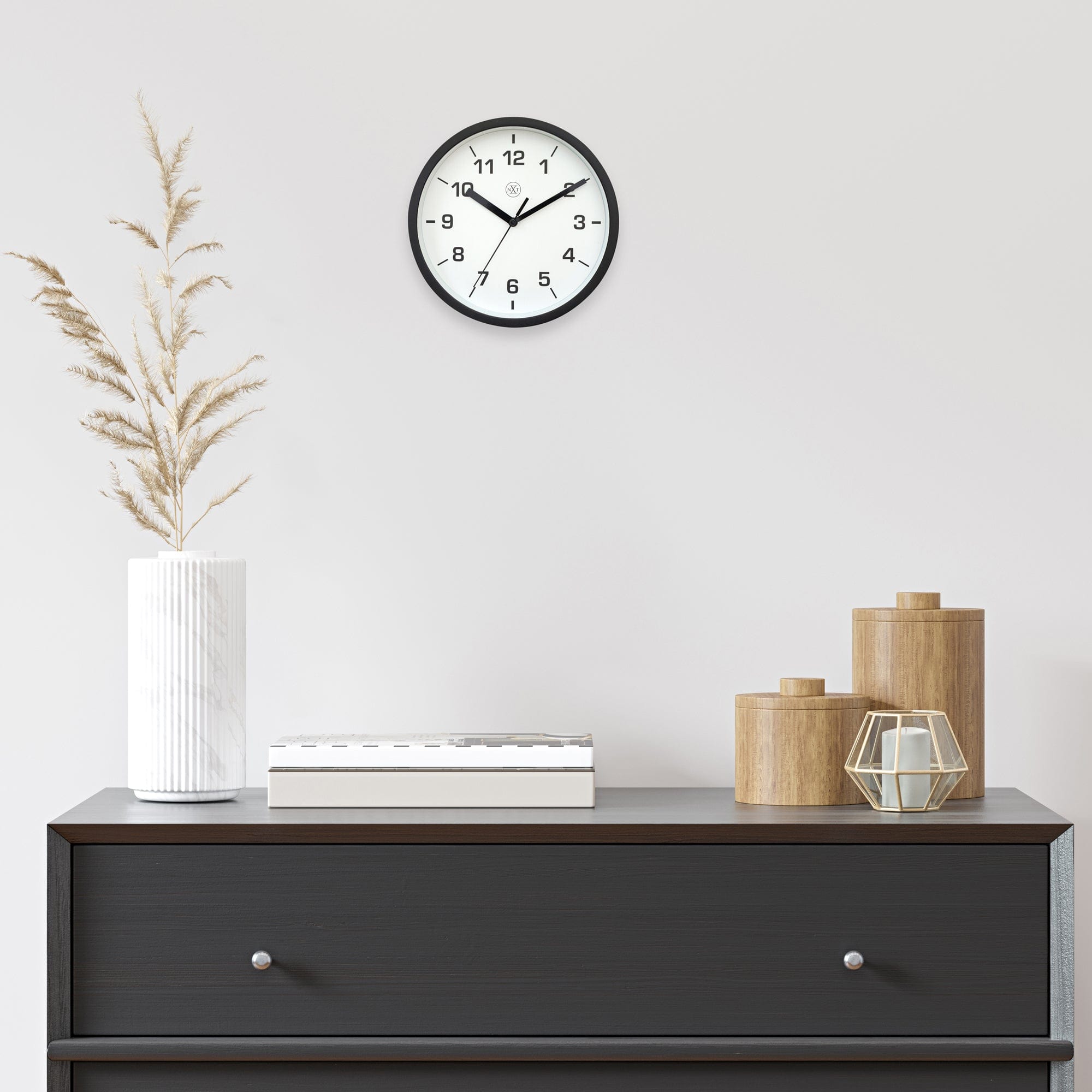 Wall clock 20cm - Silent - Plastic - "Easy Small" - Goat Corp