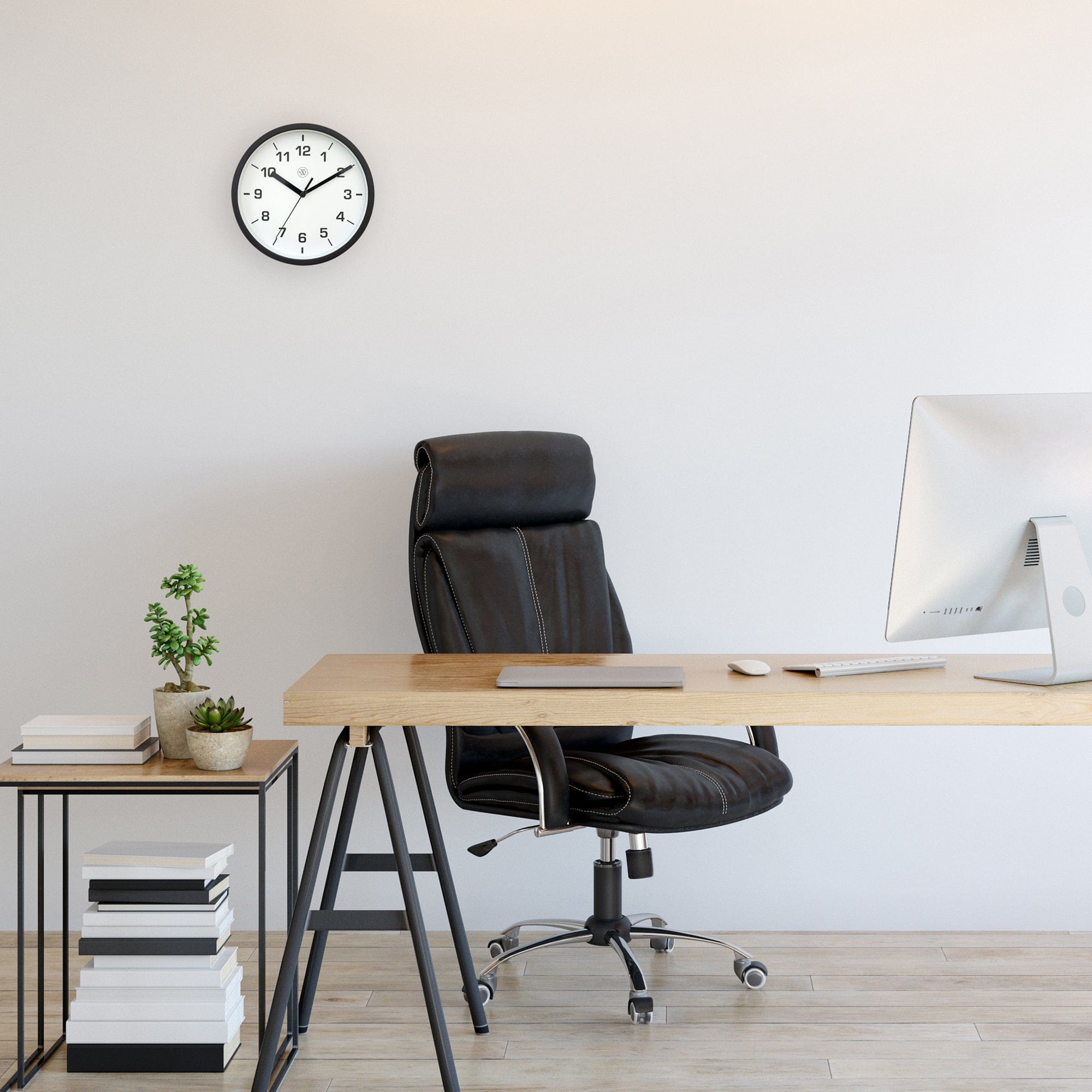 Wall clock 20cm - Silent - Plastic - "Easy Small" - Goat Corp