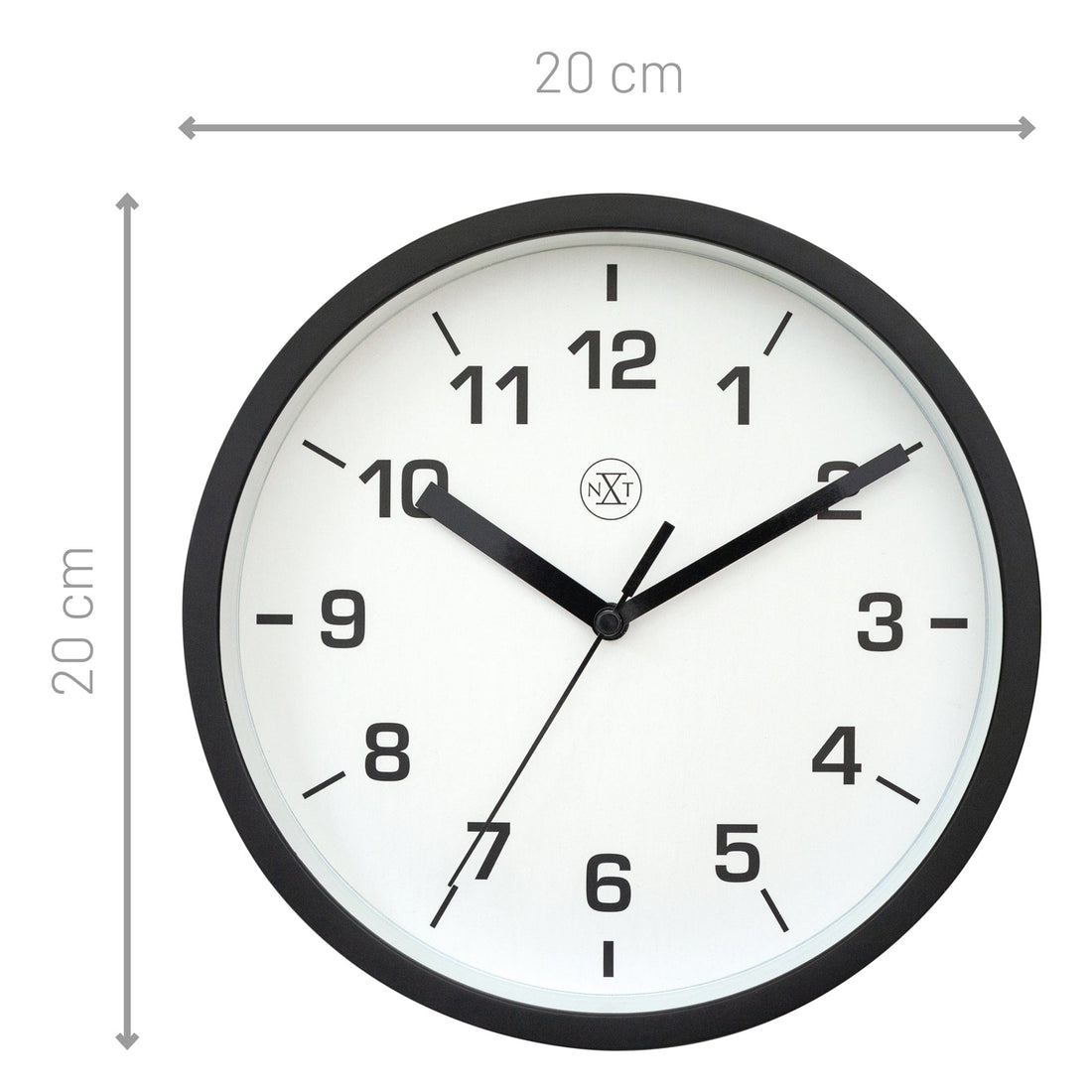 Wall clock 20cm - Silent - Plastic - "Easy Small" - Goat Corp