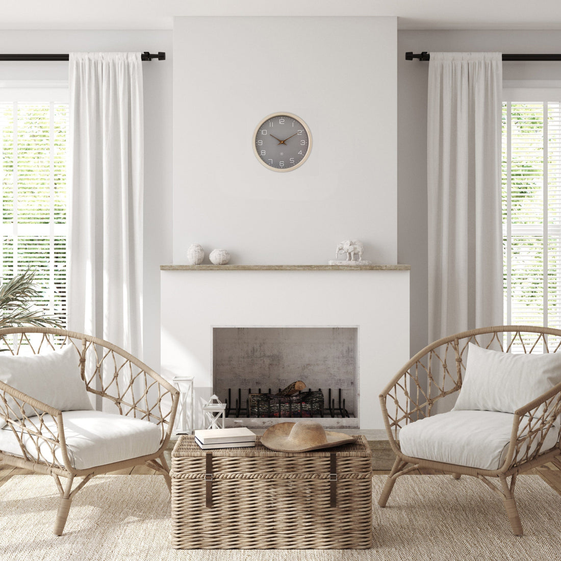 Wall Clock 30cm-Silent-Paper & Bioplastic-nXt 'Eco' - Goat Corp