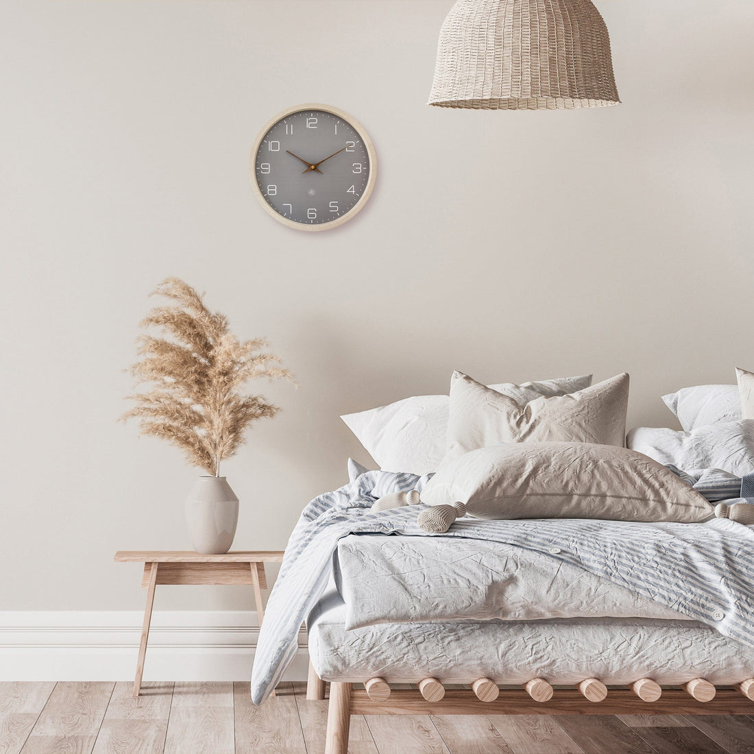 Wall Clock 30cm-Silent-Paper & Bioplastic-nXt 'Eco' - Goat Corp