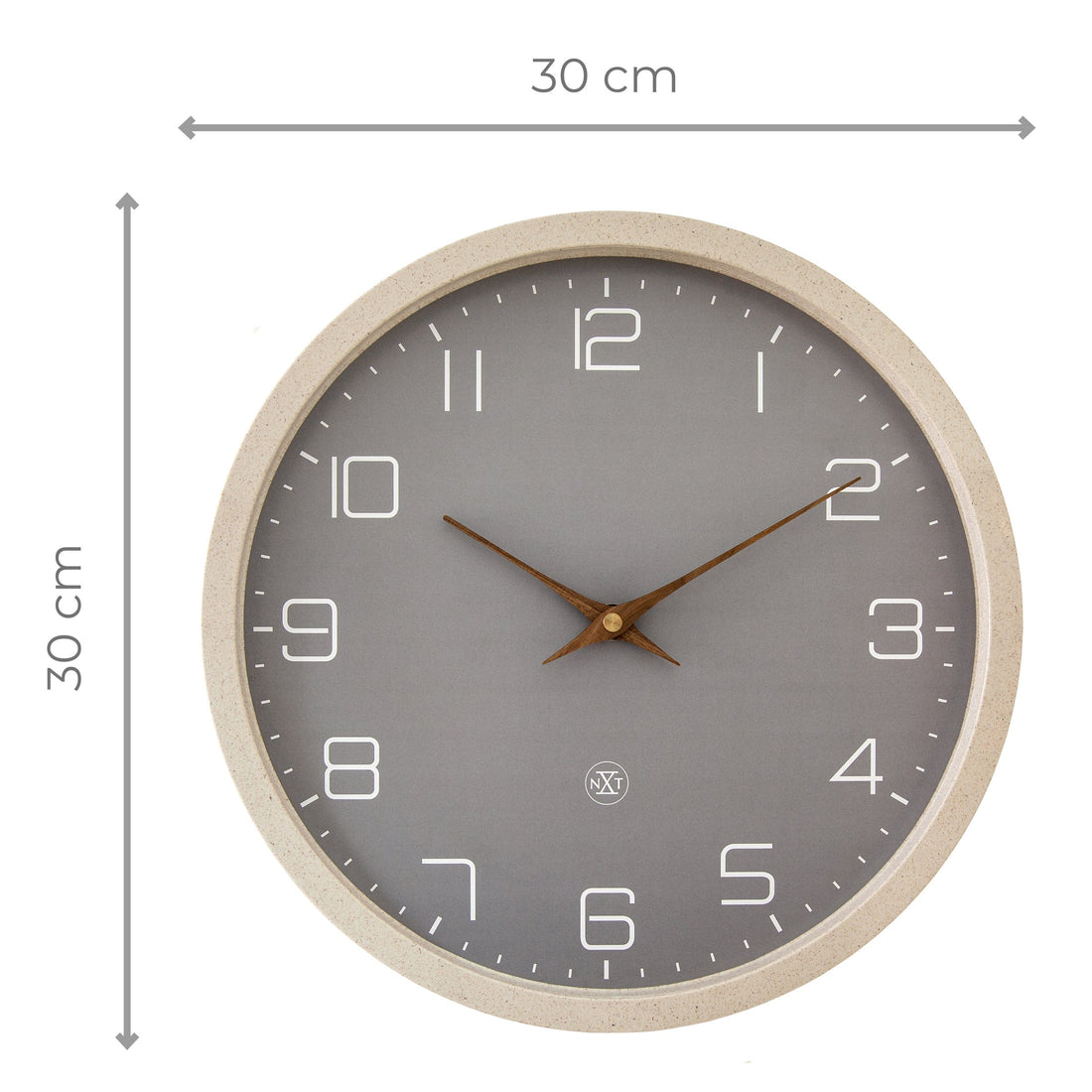 Wall Clock 30cm-Silent-Paper & Bioplastic-nXt 'Eco' - Goat Corp