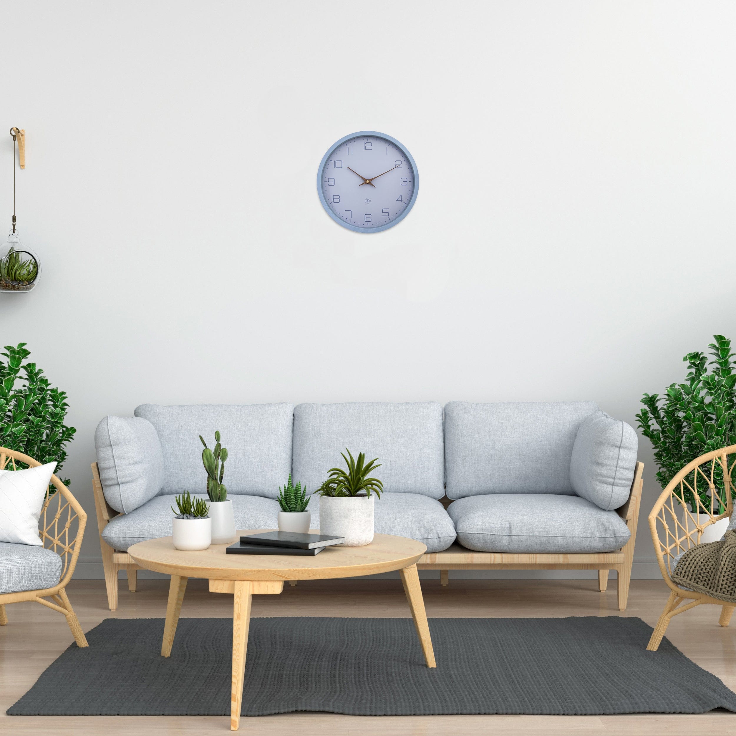 Wall Clock 30cm-Silent-Paper & Bioplastic-nXt 'Eco' - Goat Corp