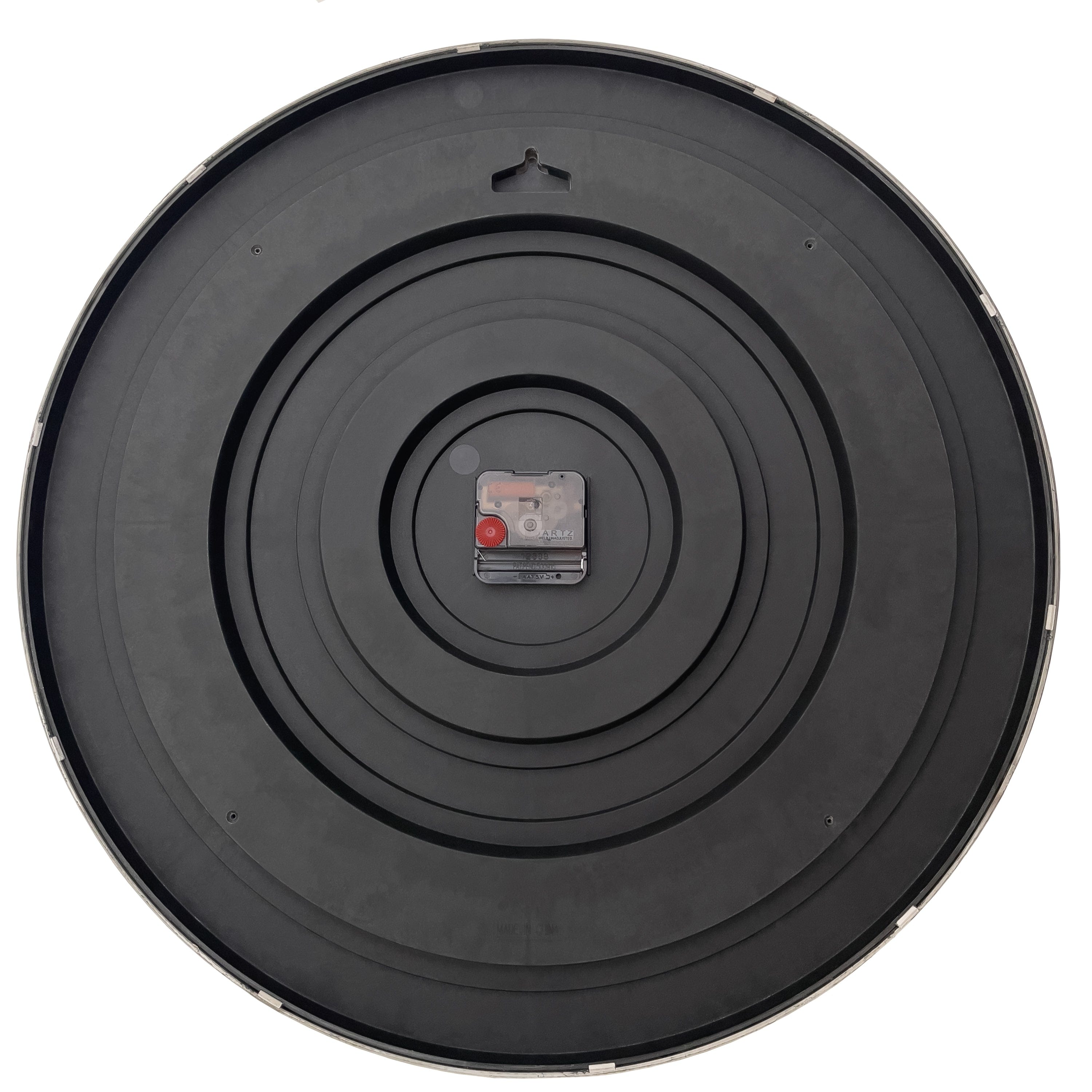 Wall clock 51cm-Silent-Gold/Chrome/Grey-Plastic-nXt 'Finesse Large' - Goat Corp