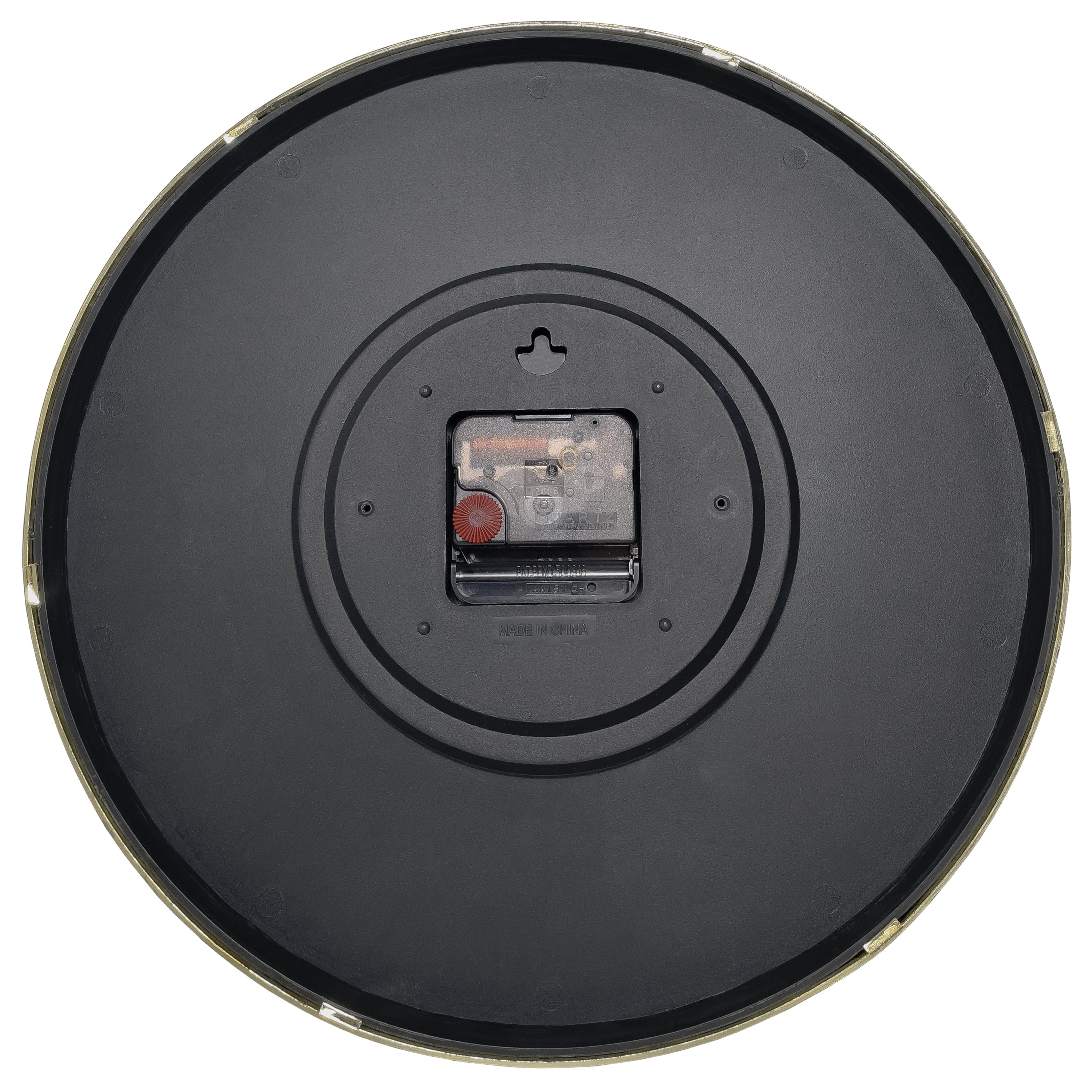 Wall clock 30.5cm-Silent-Gold/Chrome/Grey-Plastic-nXt 'Finesse' - Goat Corp