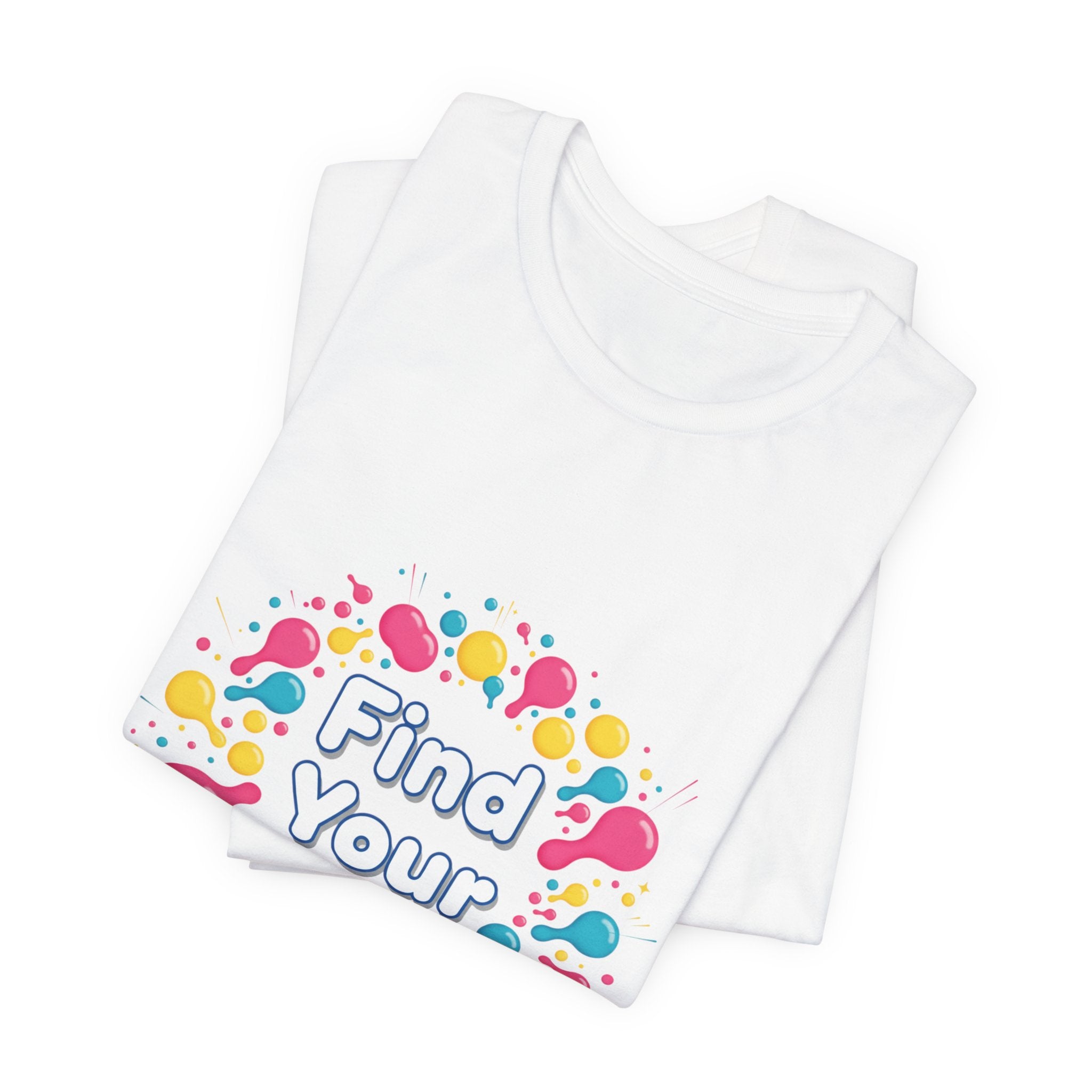 Find Your Joy T-Shirt | Dopamine Decor, Neon Gradient Squiggle Art