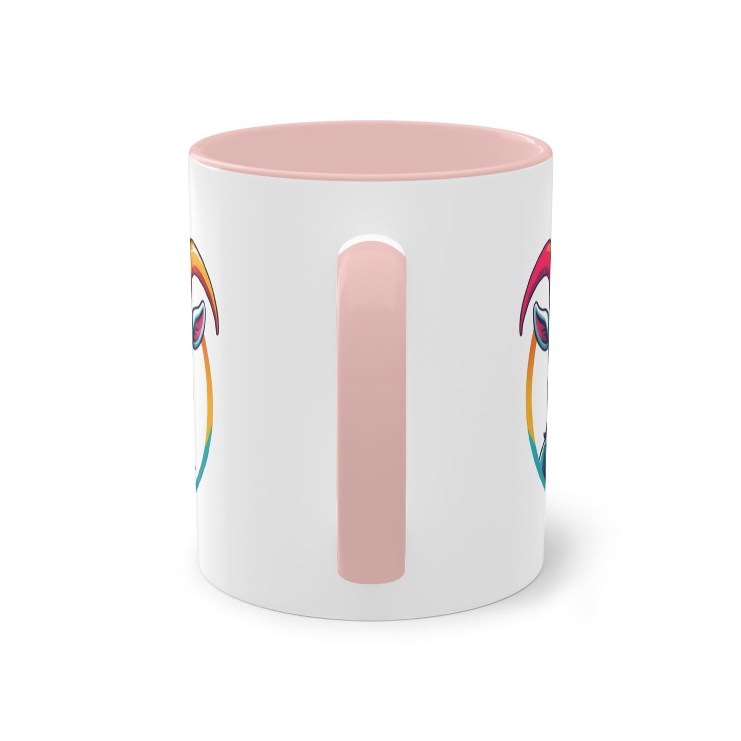 Colorful Goat Graphic Coffee Mug, Unique Drinkware for Animal Lovers, Fun Gift for Birthdays, Housewarming, or Pet Lovers