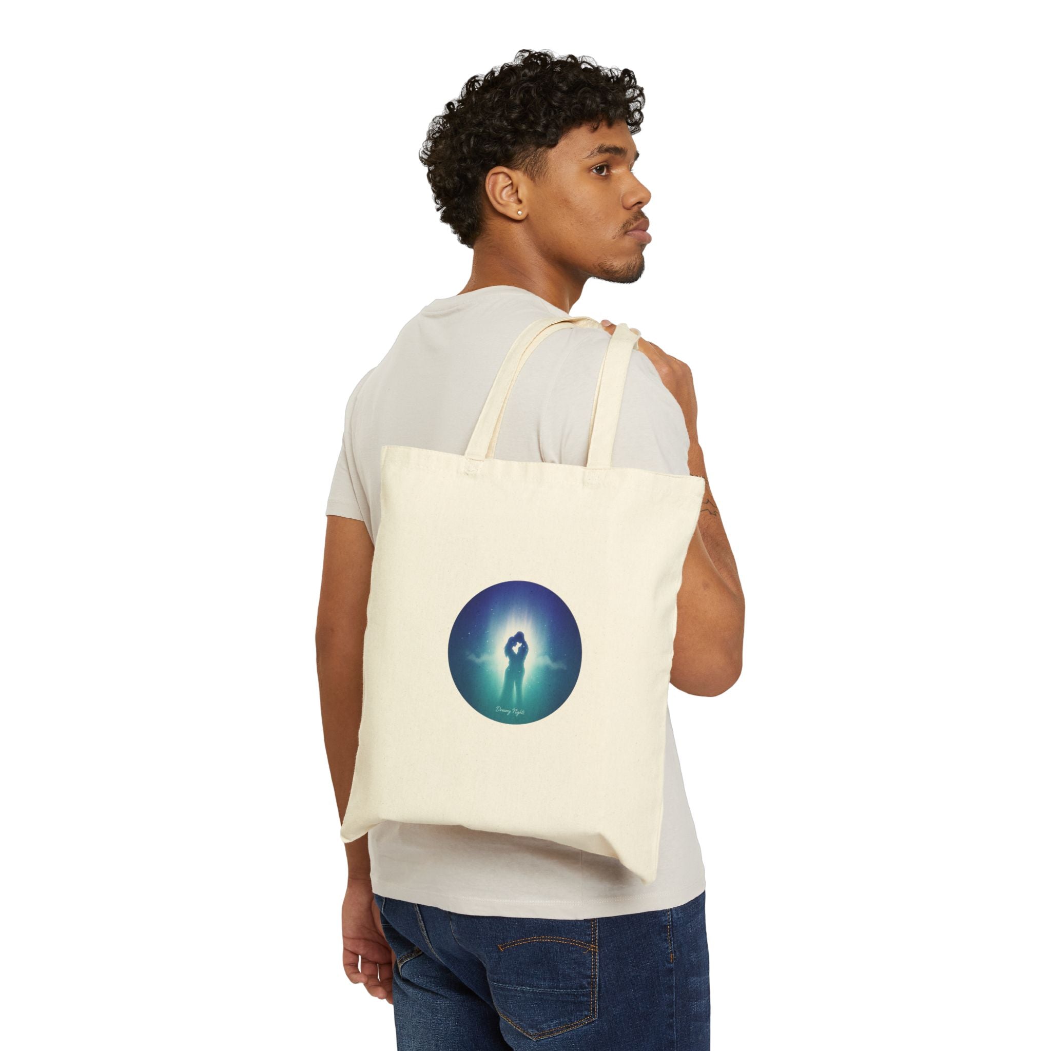Afterlight Nightscape Tote | Luminous Silhouette Canvas Tote