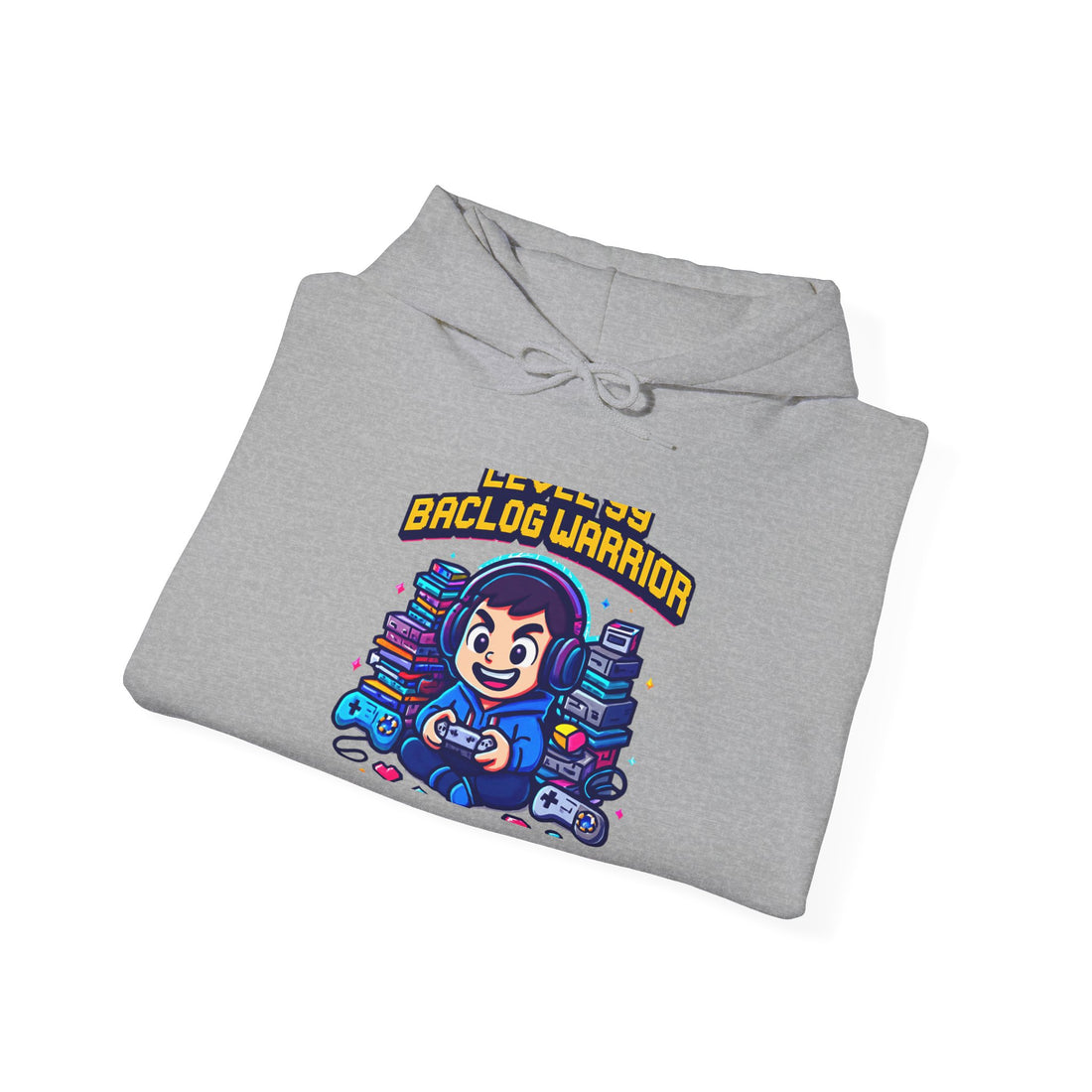 Hoodie — 'Baclog Warrior' Gaming Retro Hoodie (Gamer Console Design)