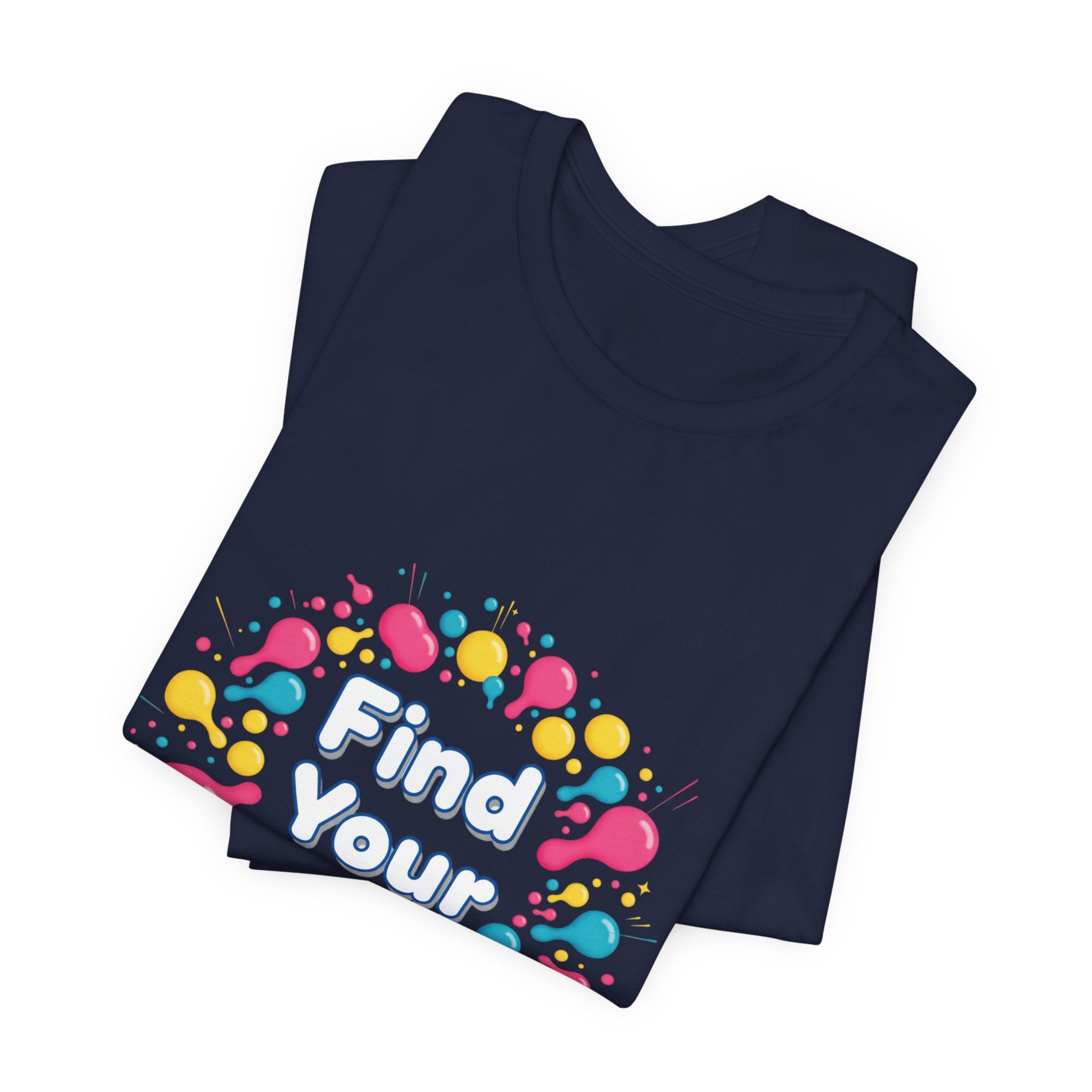 Find Your Joy T-Shirt | Dopamine Decor, Neon Gradient Squiggle Art