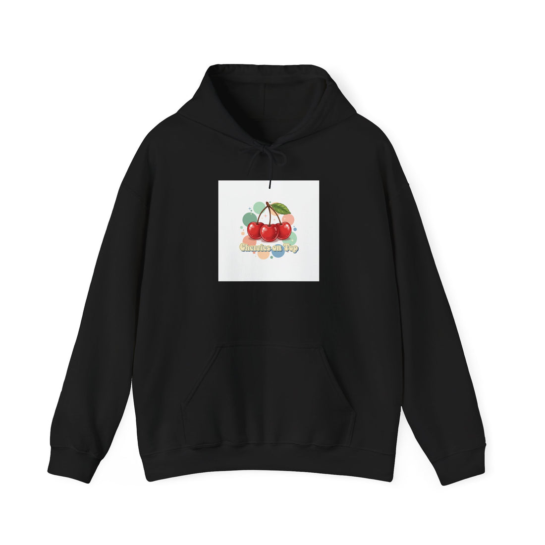 Cherry Cluster Hoodie | vintage cherry design, kawaii fruit graphic
